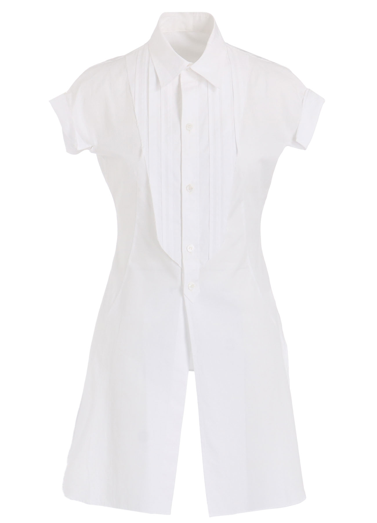 100/2 COTTON BROAD PLEATED SHIRT