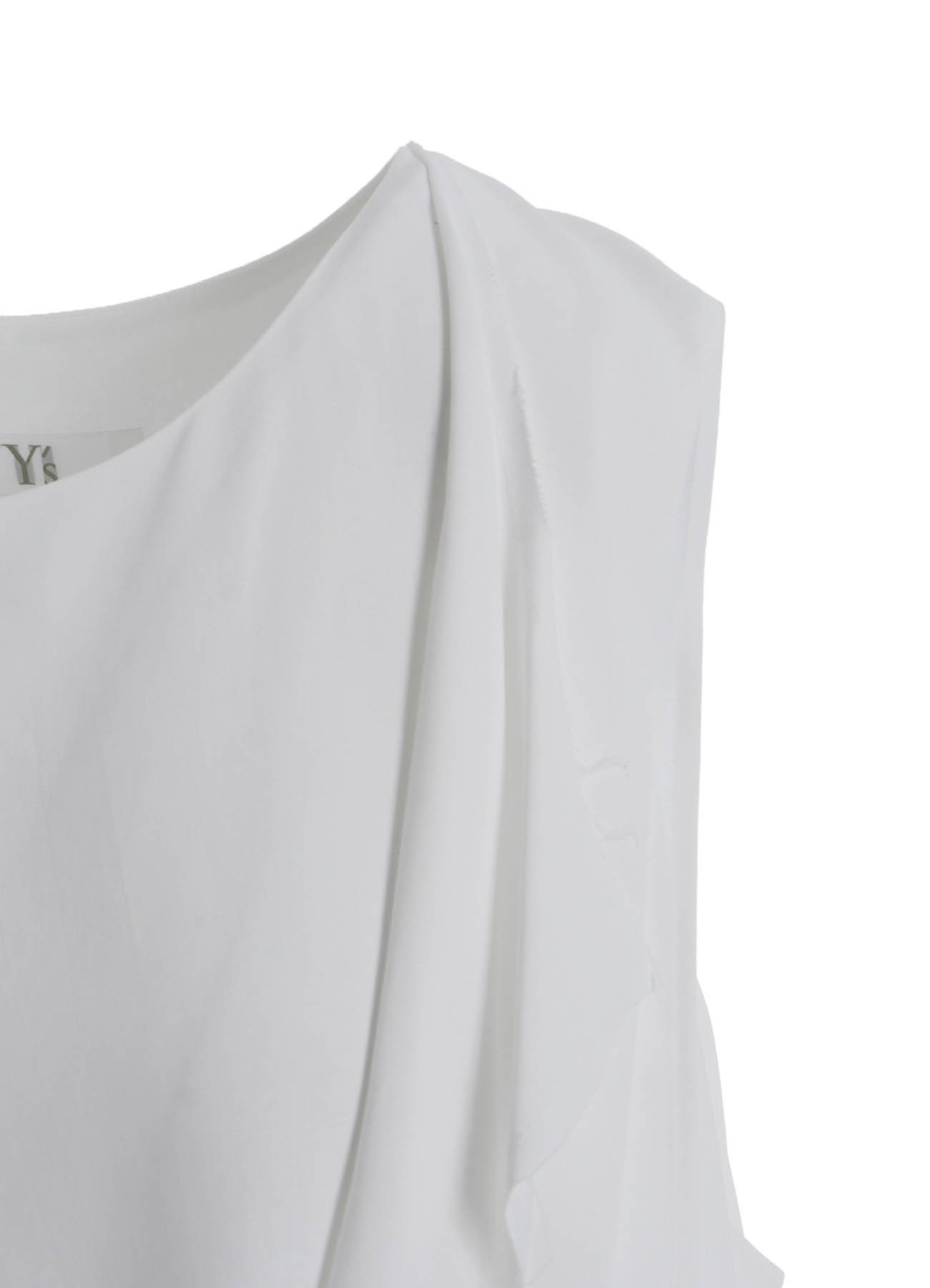 RAYON CAMBRIC FRONT DOUBLE DRAPE BLOUSE