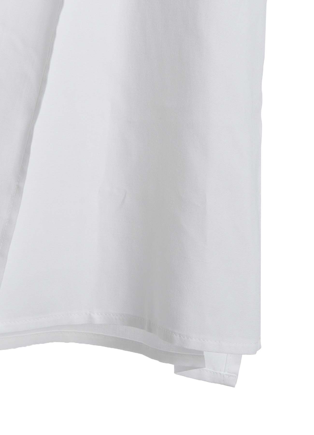 RAYON CAMBRIC FRONT DOUBLE DRAPE BLOUSE
