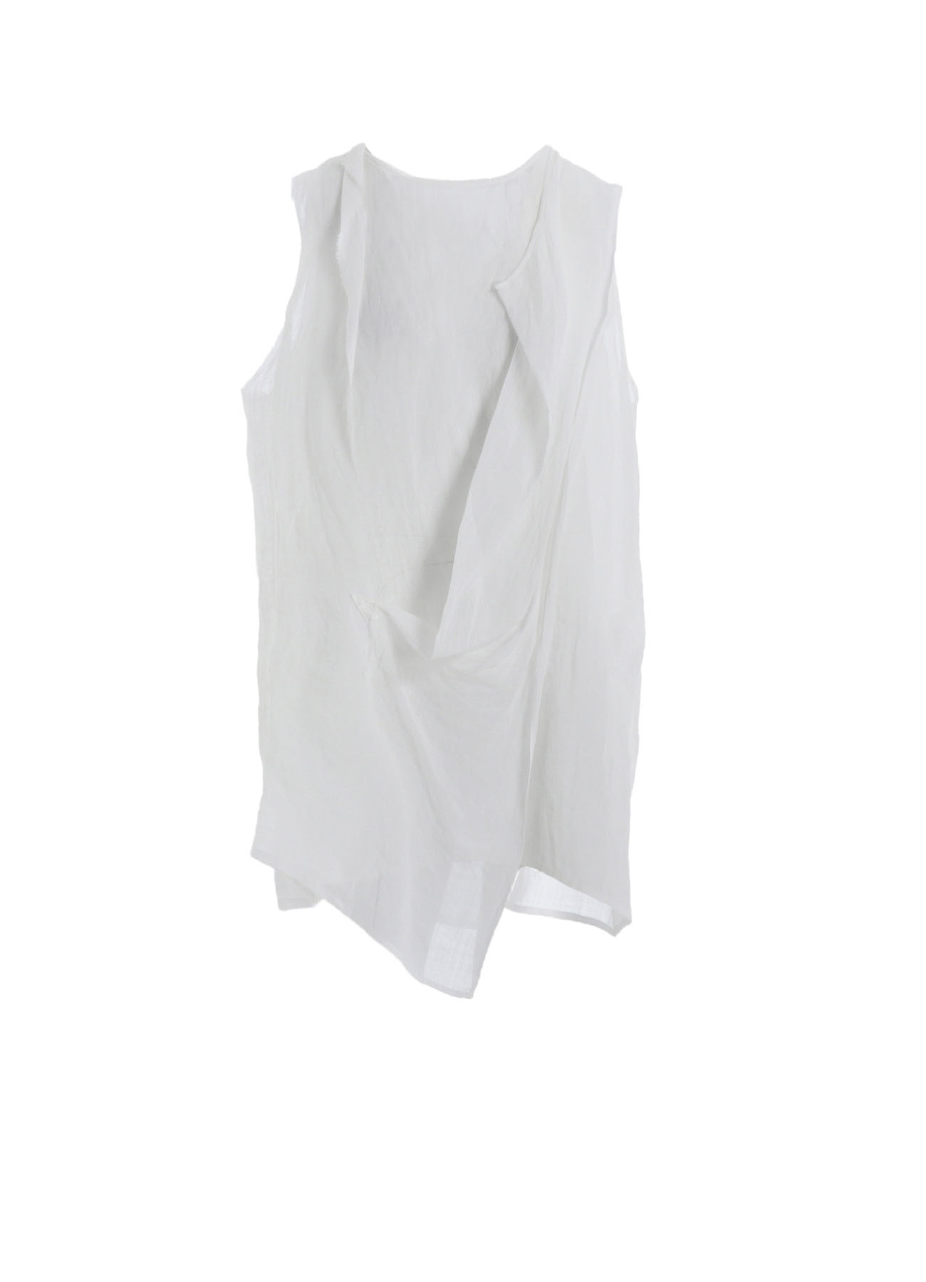 RAMIE LAWN DOUBLE FRONT DRAPE SHIRT