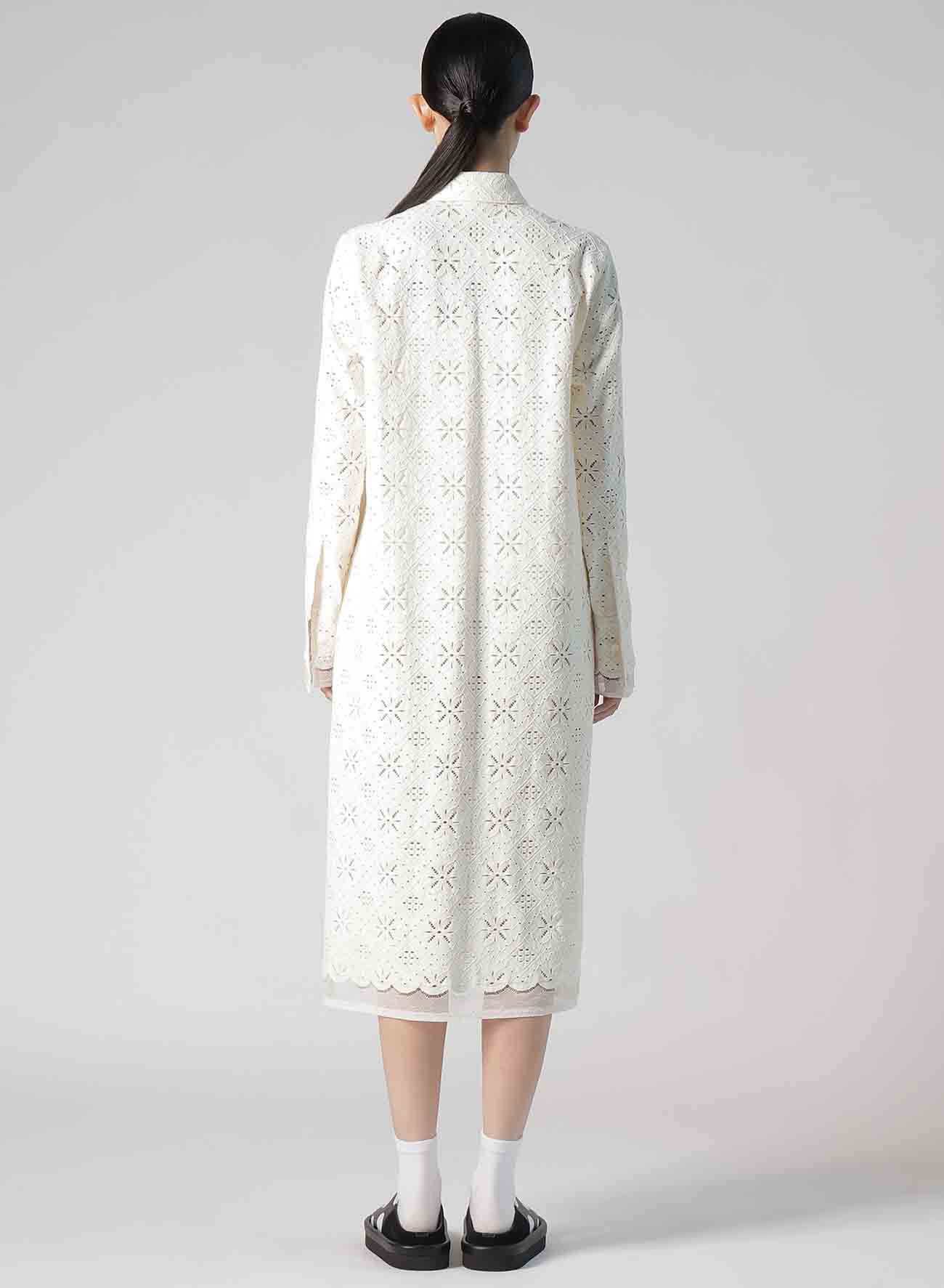 COTTON LACE LONG SHIRT