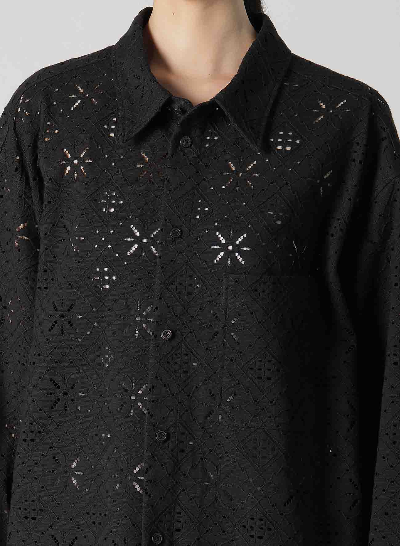 COTTON LACE REGULAR SHIRT