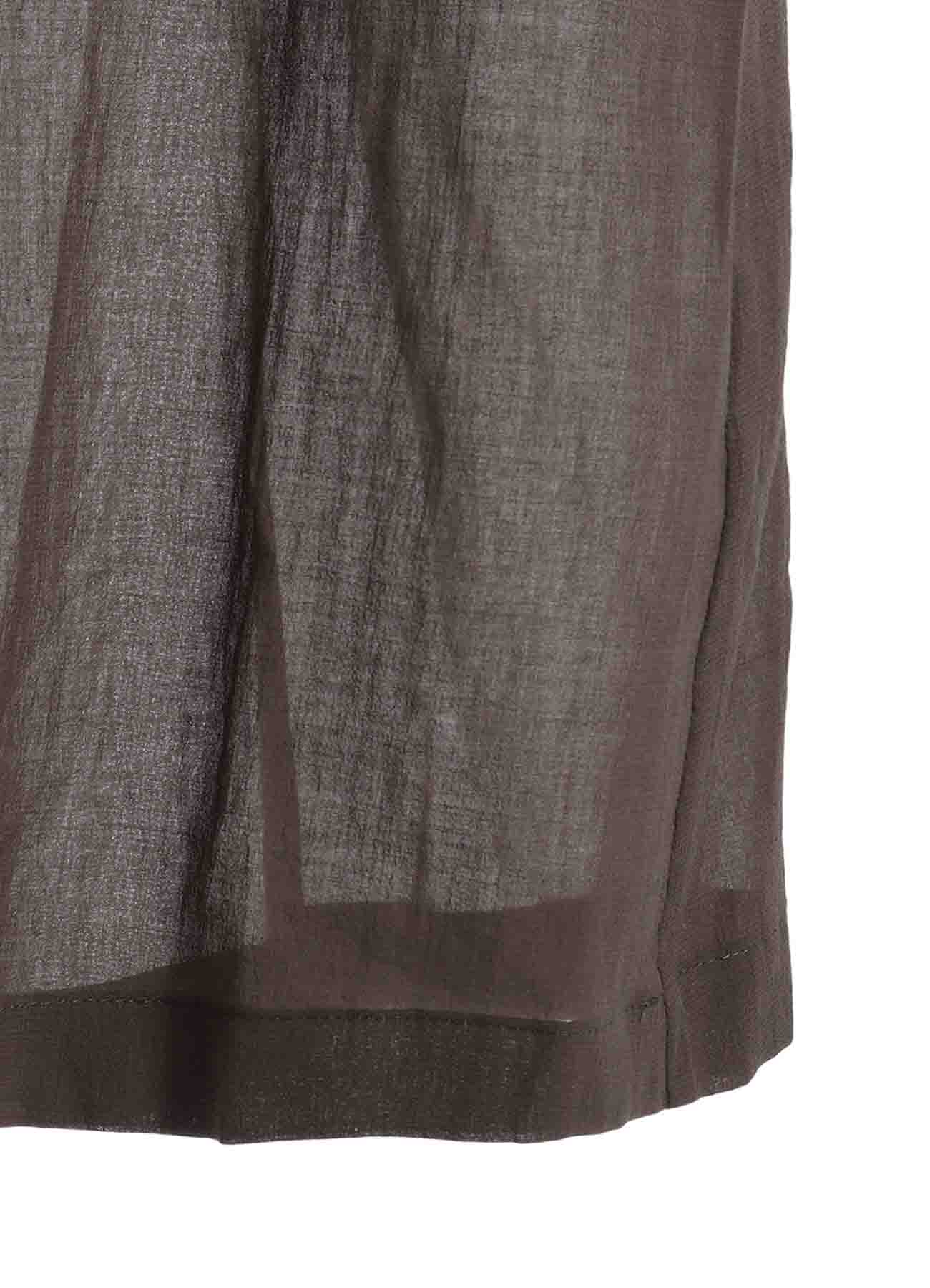 COTTON CHIFFON HOODIE COAT