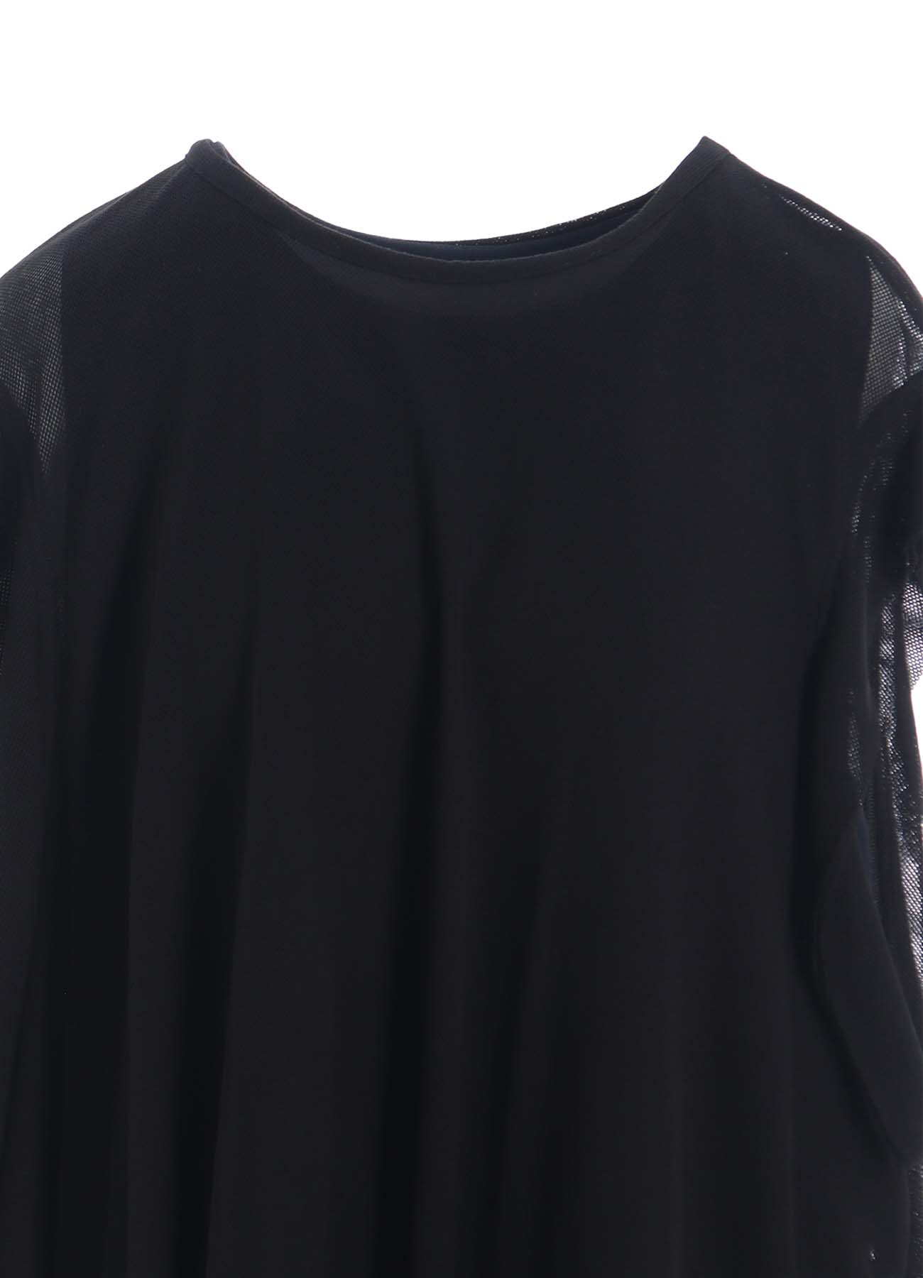 4OZ CU/DUNGAREE TWILL TULLE LAYERED DRESS