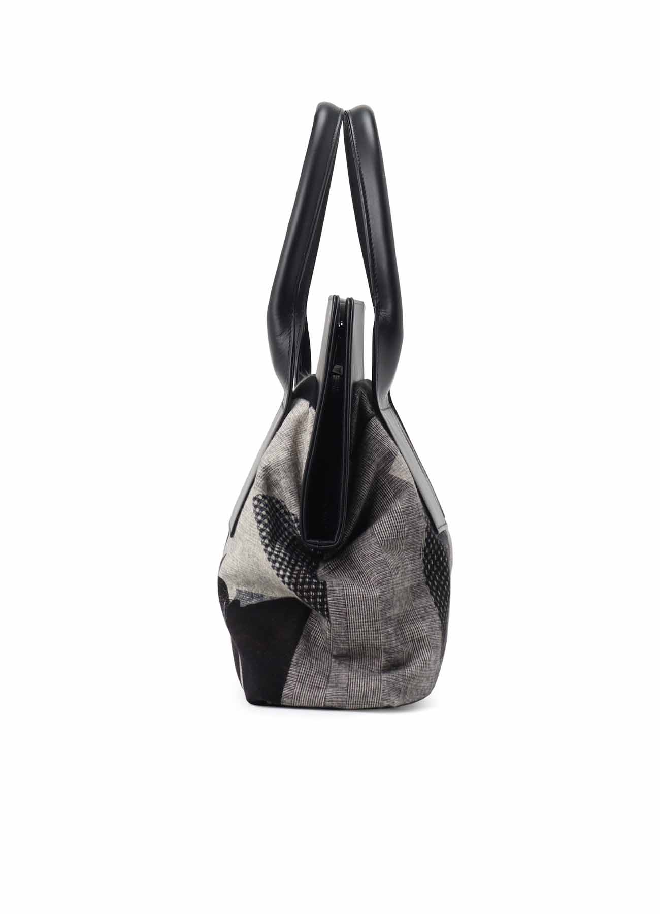 【3/14 12:00 Release】Y'S COLLAGE PRINT METAL CLASP BAG L