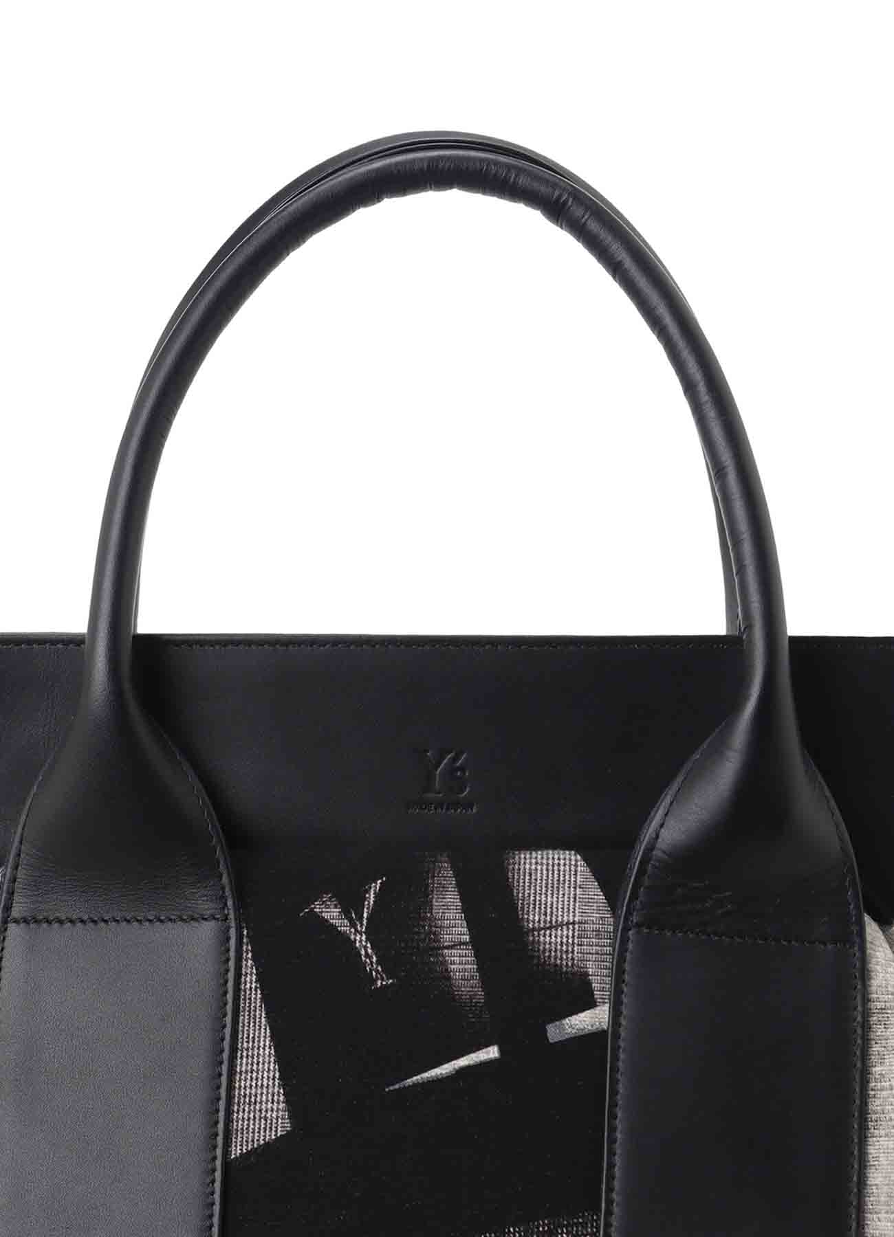 【3/14 12:00 Release】Y'S COLLAGE PRINT METAL CLASP BAG L