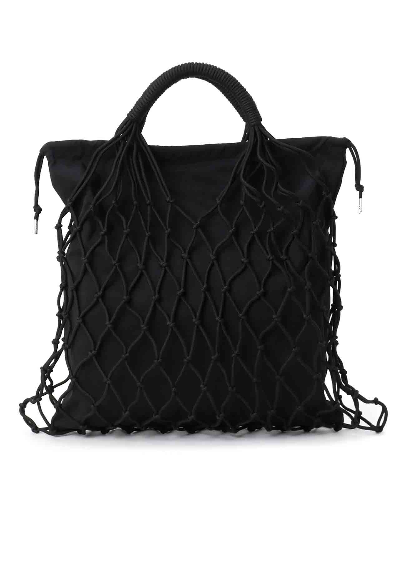 POLYESTER CORD LOGO KNIT BAG