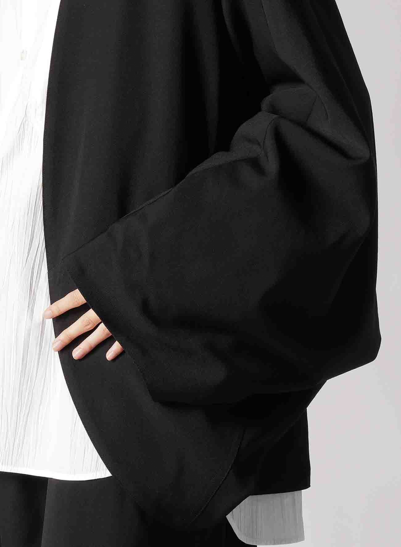 WOOL GABARDINE DOLMAN SLEEVE JACKET