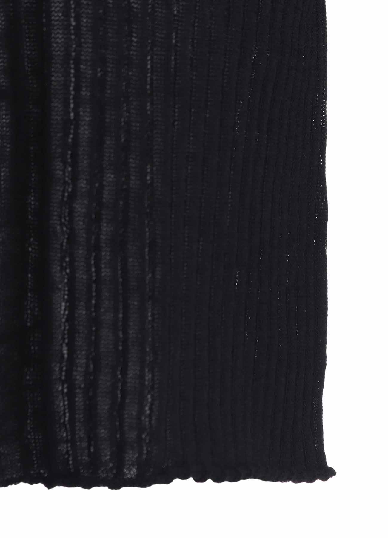 WIDE RIB WG LACE UP LONG SLEEVE CARDIGAN