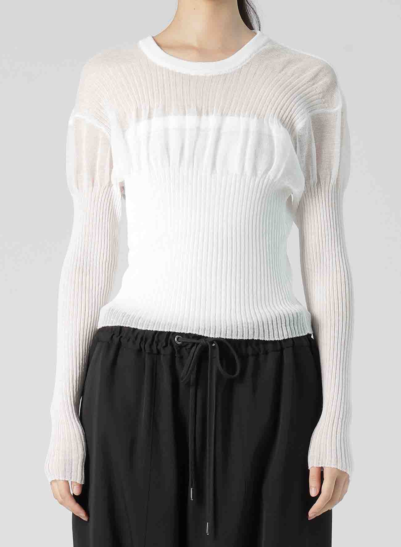 【2/5 12:00(JST) Release】SHEER RIBBED KNIT