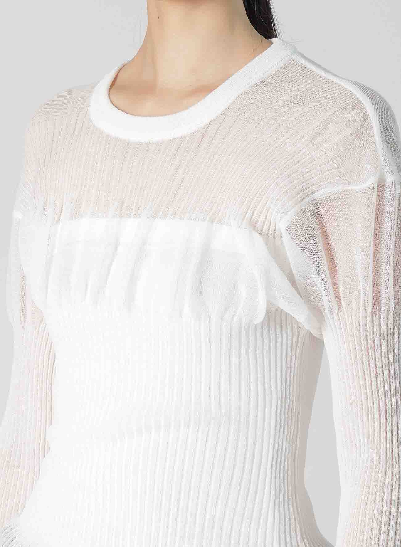 【2/5 12:00(JST) Release】SHEER RIBBED KNIT