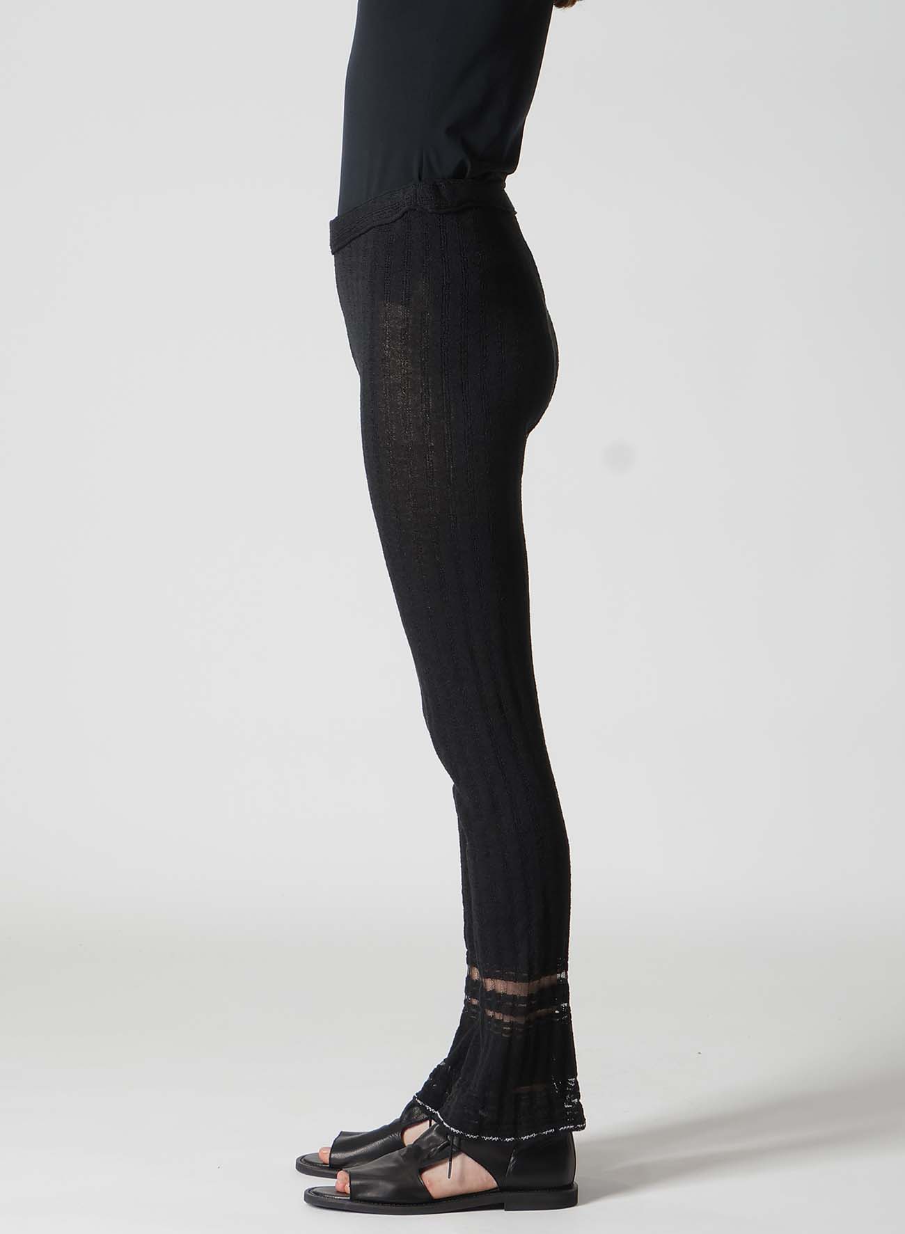 DROP NEEDLE RIB STRIPE LEGGINGS