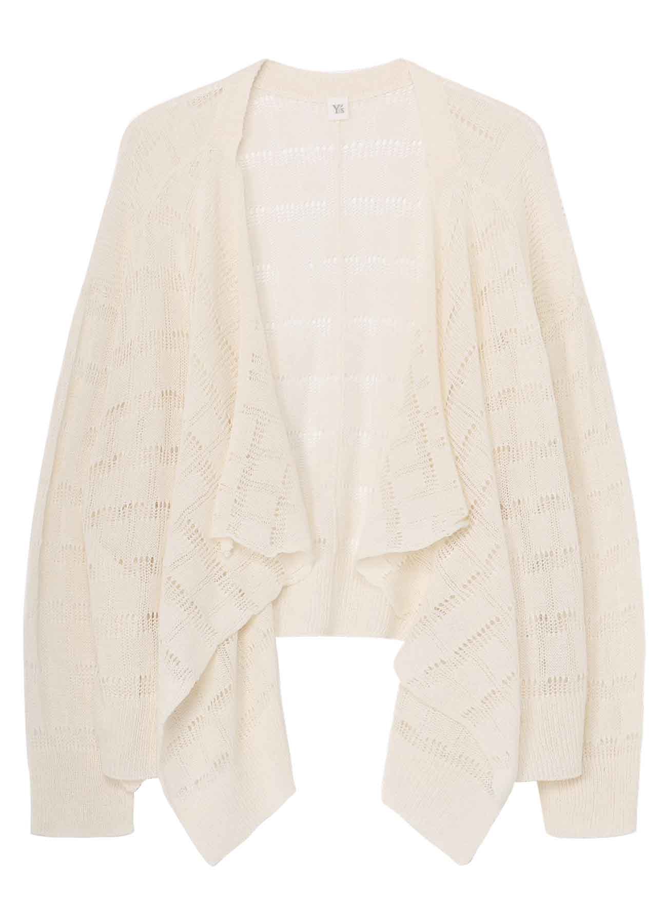 7G2P OPENWORK DRAPE SHORT CARDIGAN