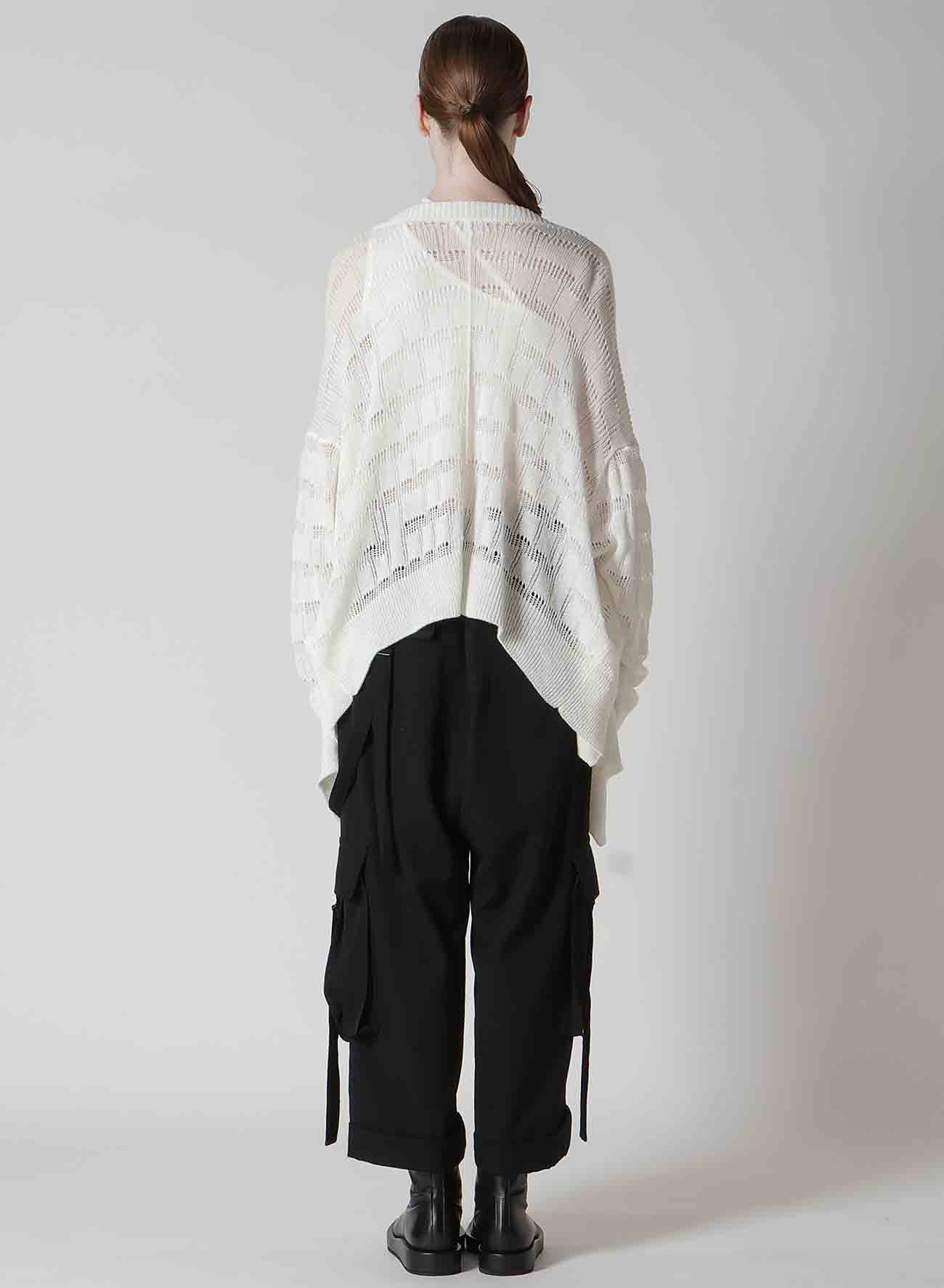 7G2P OPENWORK DRAPE SHORT CARDIGAN