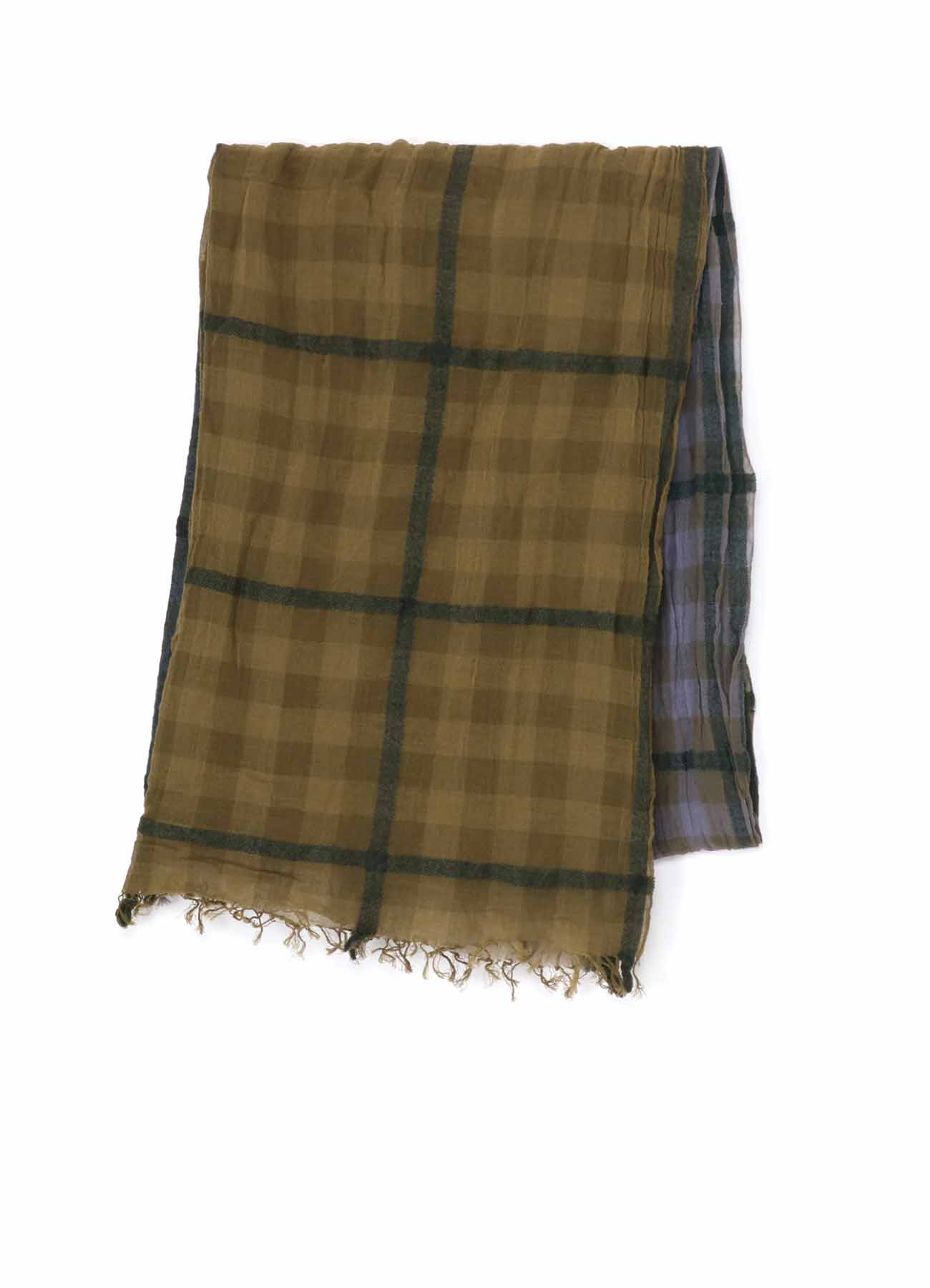 【2/1 12:00(JST) Release】C/W PLAID OMBRE DYE GRADATION PLAID SCARF