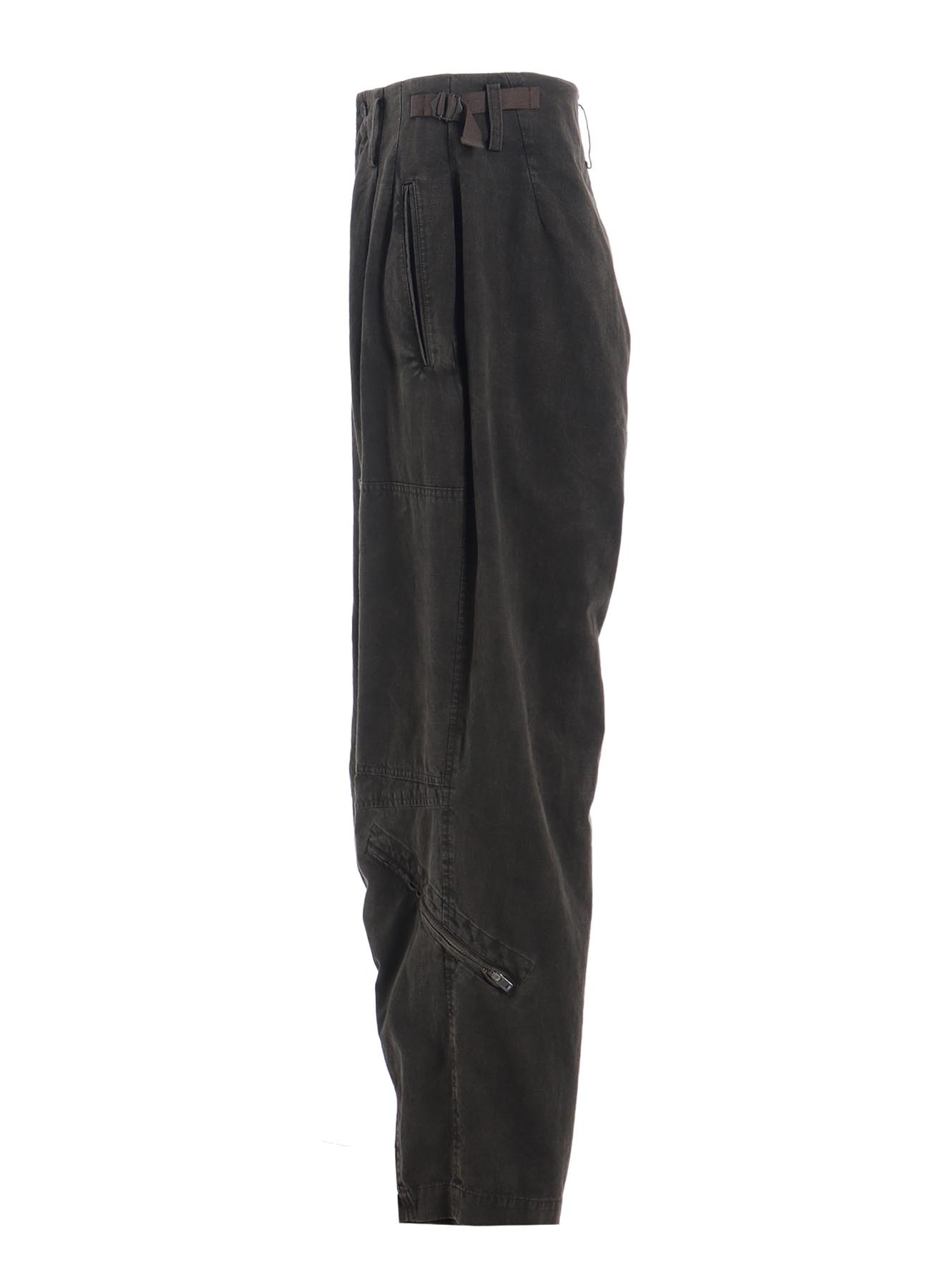COTTON SLAB GARMENT DYEING FLIGHT PANTS