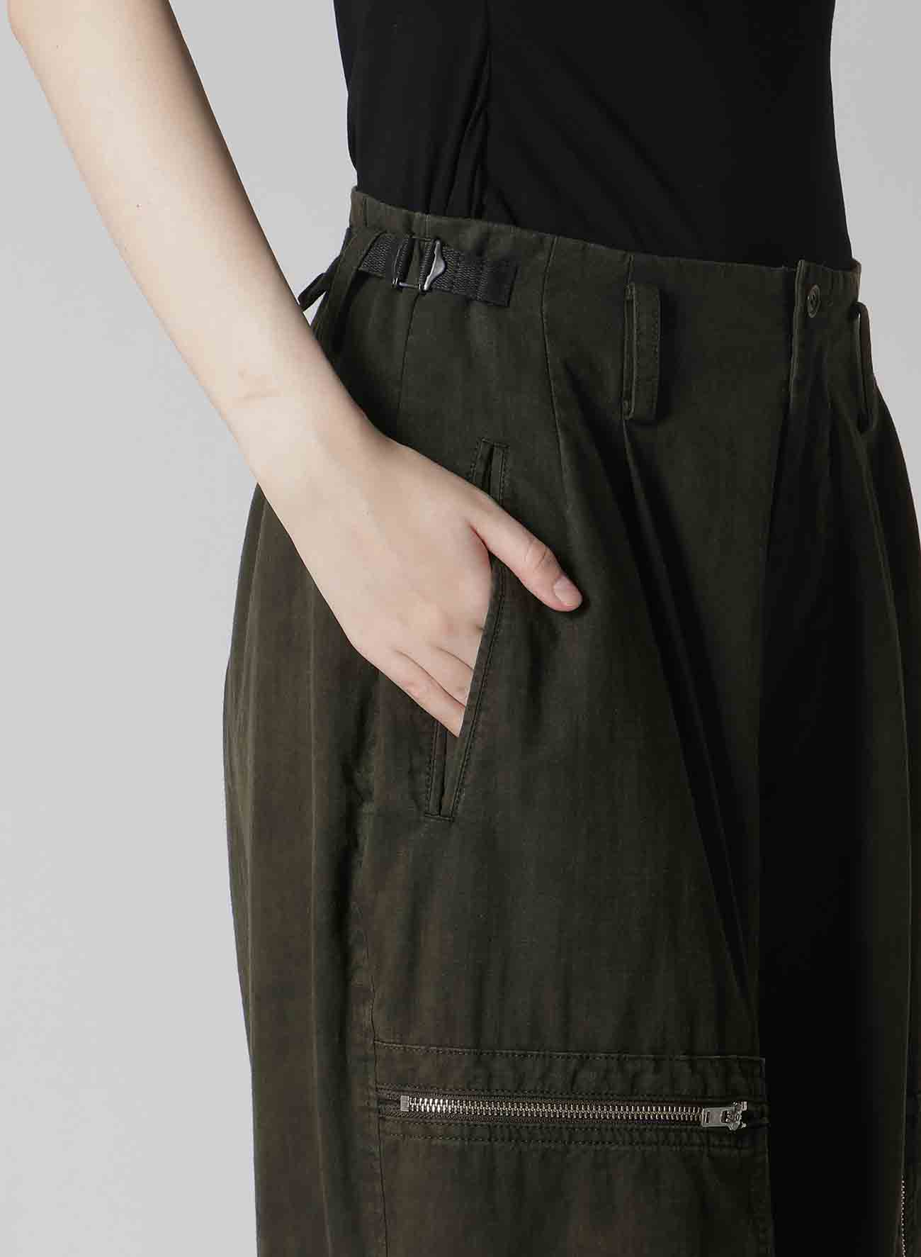 COTTON SLAB GARMENT DYEING FLIGHT PANTS