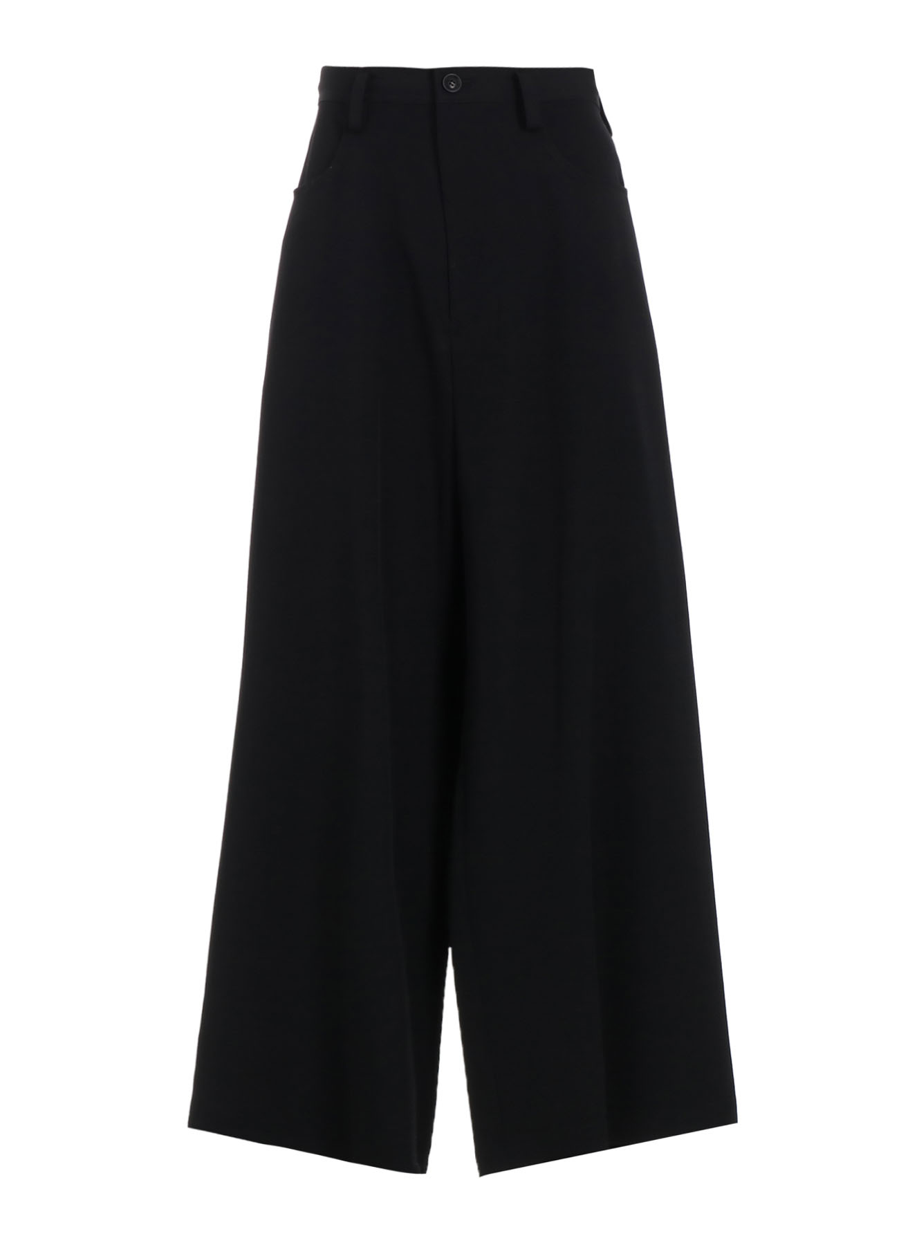 WOOL GABARDINE LONG STRAIGHT PANTS