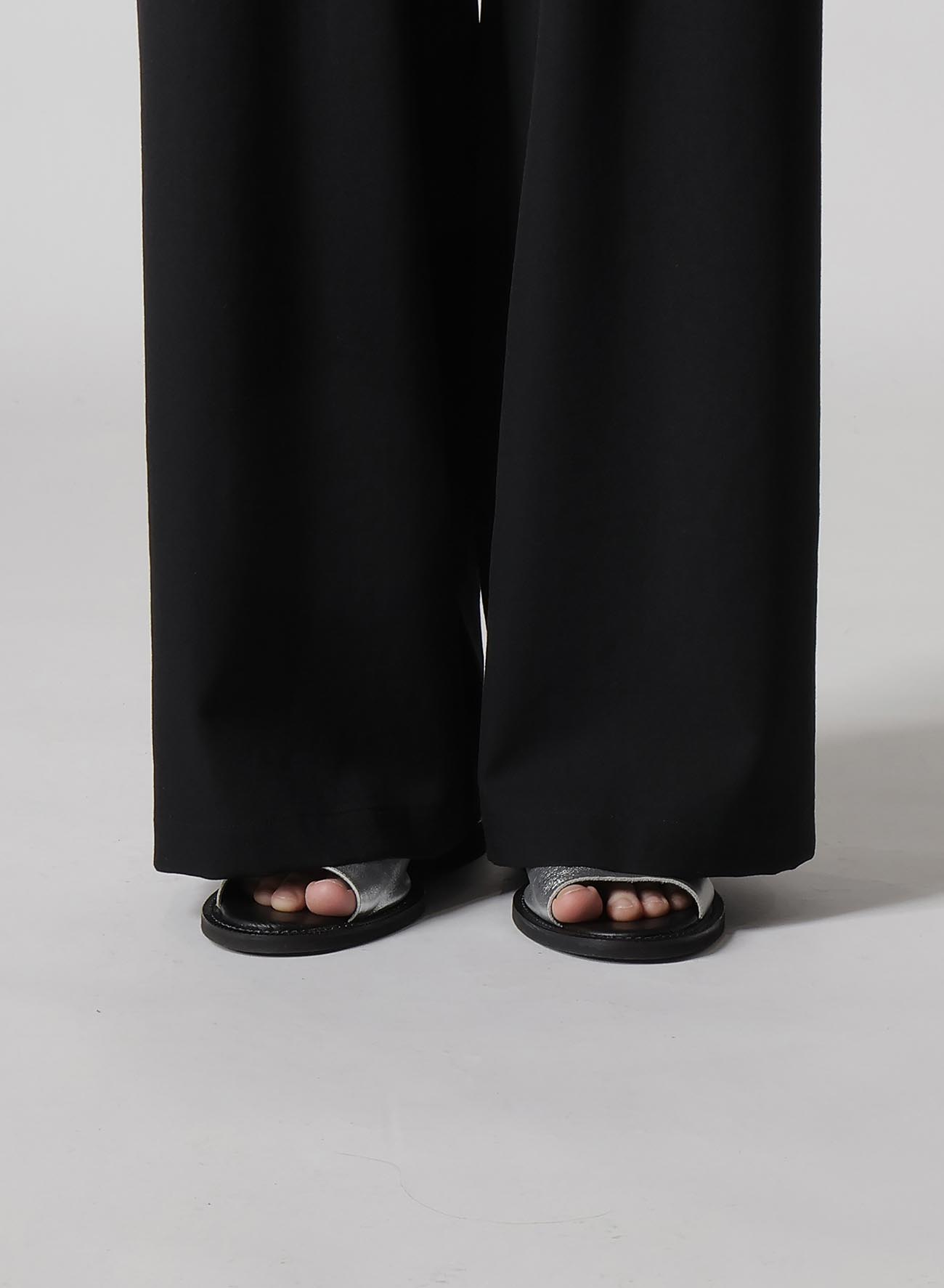 WOOL GABARDINE LONG STRAIGHT PANTS