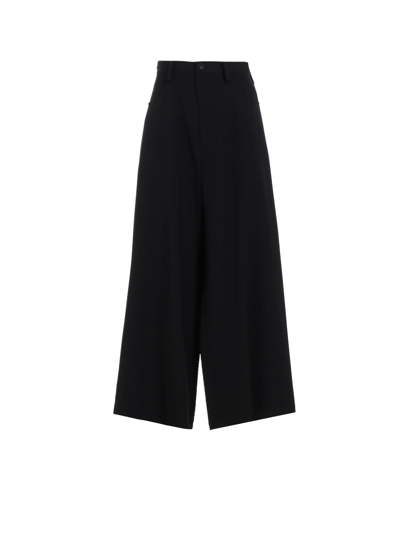 WOOL GABARDINE LONG STRAIGHT PANTS