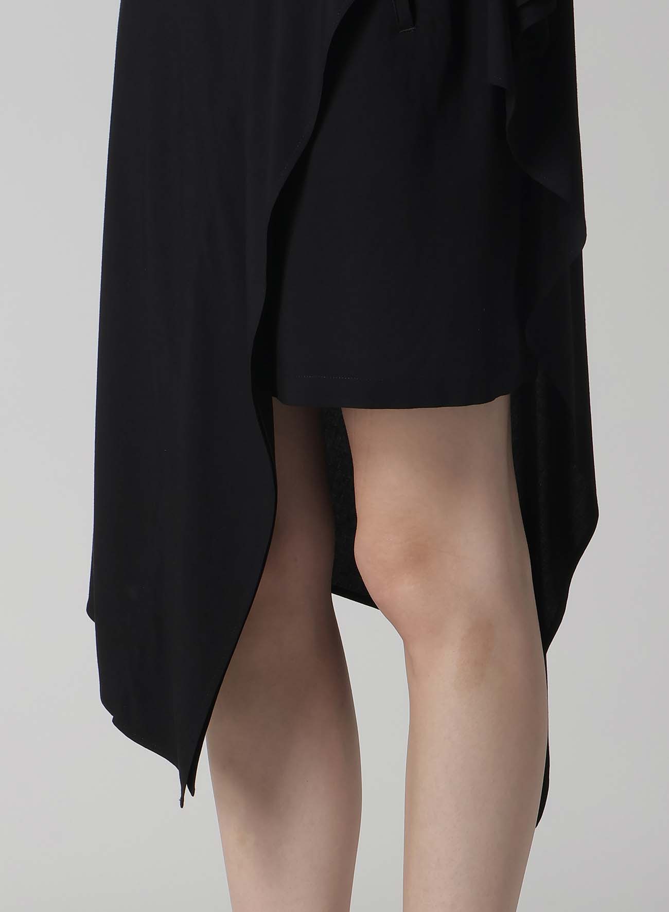 RAYON/CAMBRIC DOUBLE LAYER MINI SKIRT