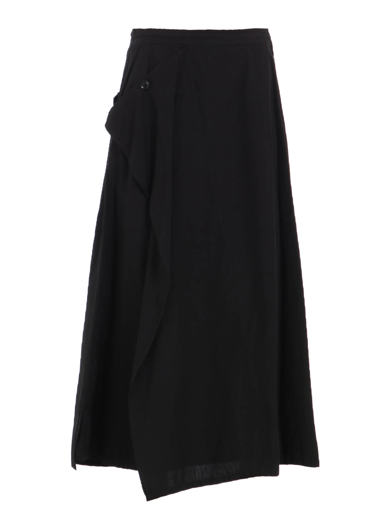 COTTON BROAD GARMENT DYEING FRONT TRIANGLE STITCH SKIRT