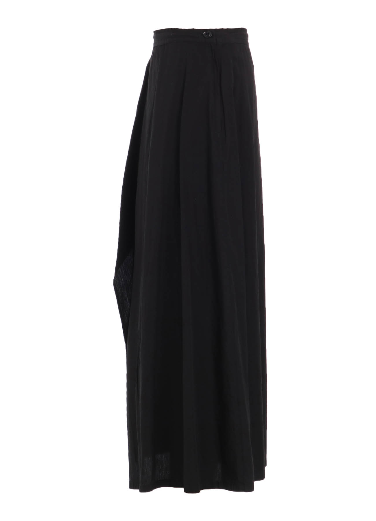 COTTON BROAD GARMENT DYEING FRONT TRIANGLE STITCH SKIRT