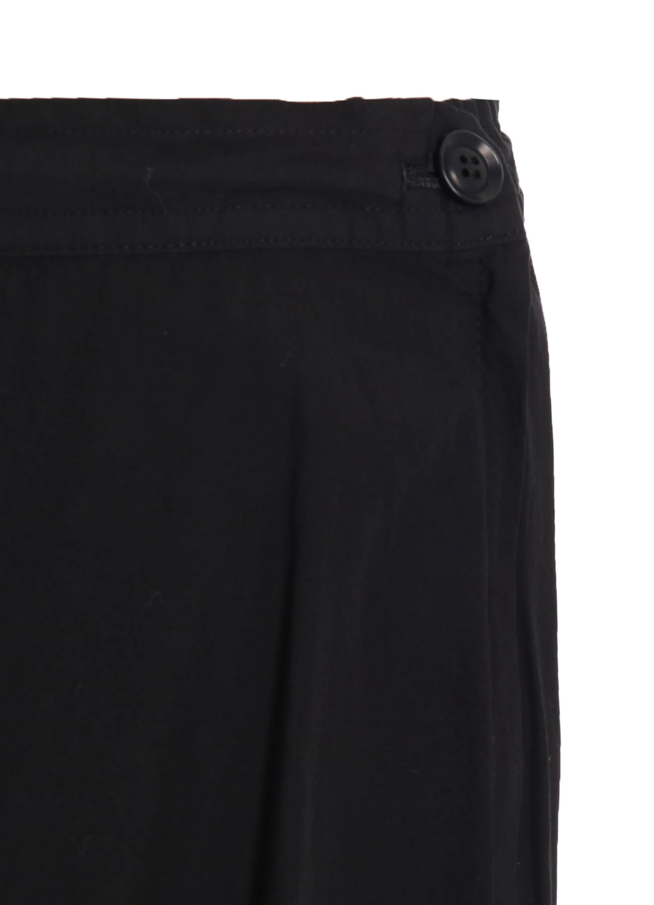 COTTON BROAD GARMENT DYEING FRONT TRIANGLE STITCH SKIRT