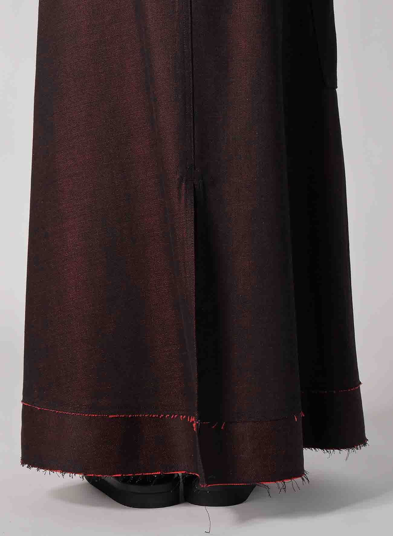 【2/5 12:00(JST) Release】BACK RED BLACK DENIM SKIRT