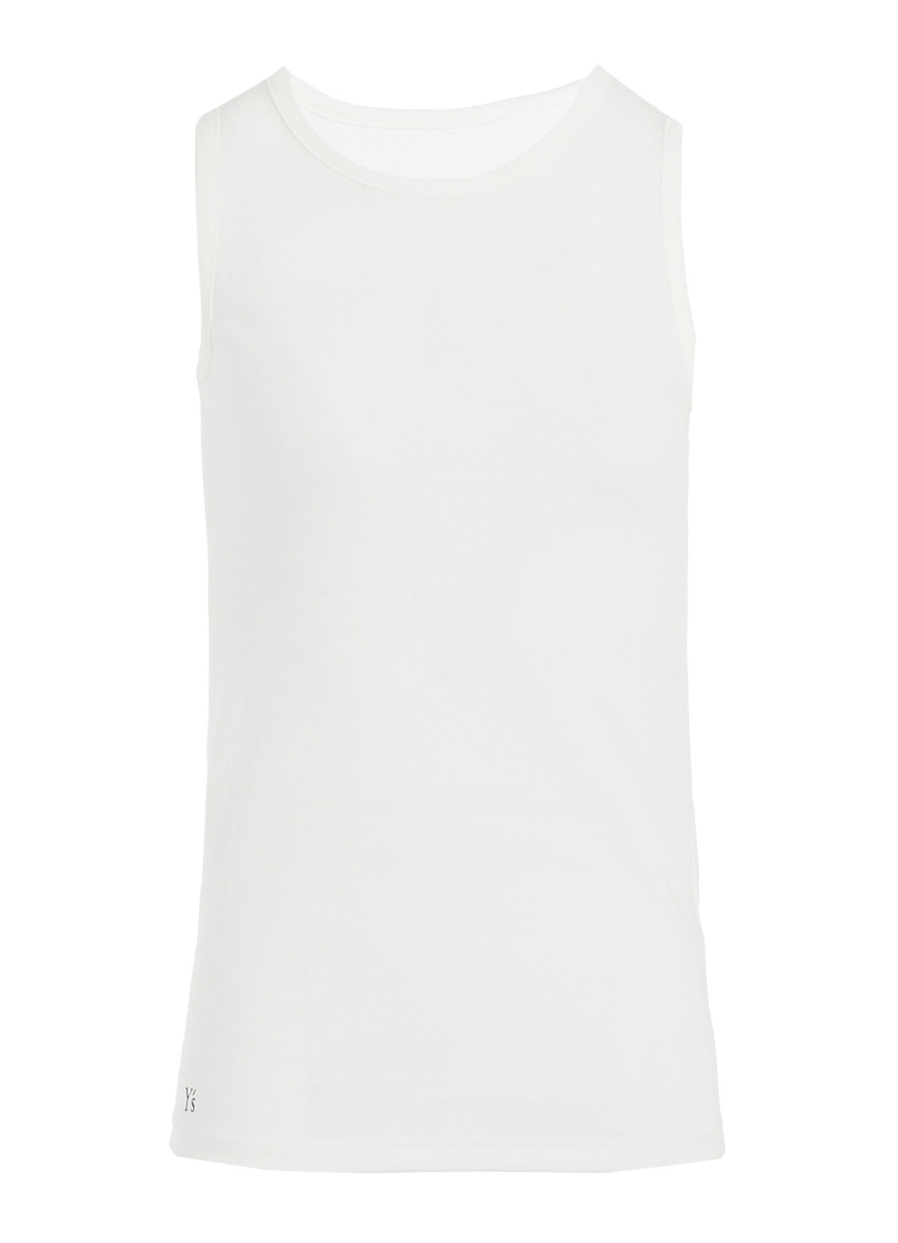 Y'S LOGO COTTON TANKTOP