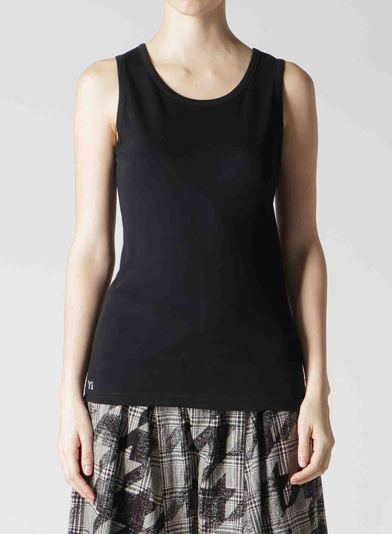 Y'S LOGO COTTON TANKTOP