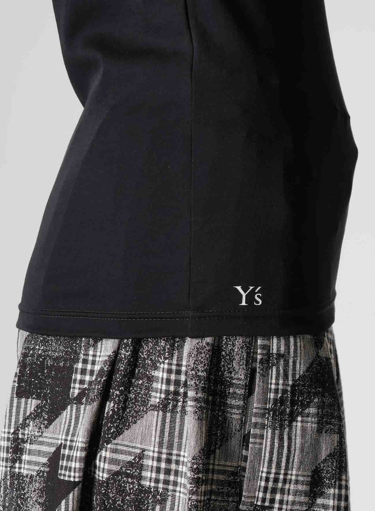 Y'S LOGO COTTON TANKTOP