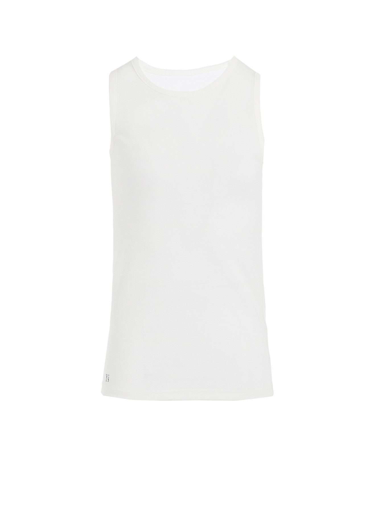 Y'S LOGO COTTON TANKTOP