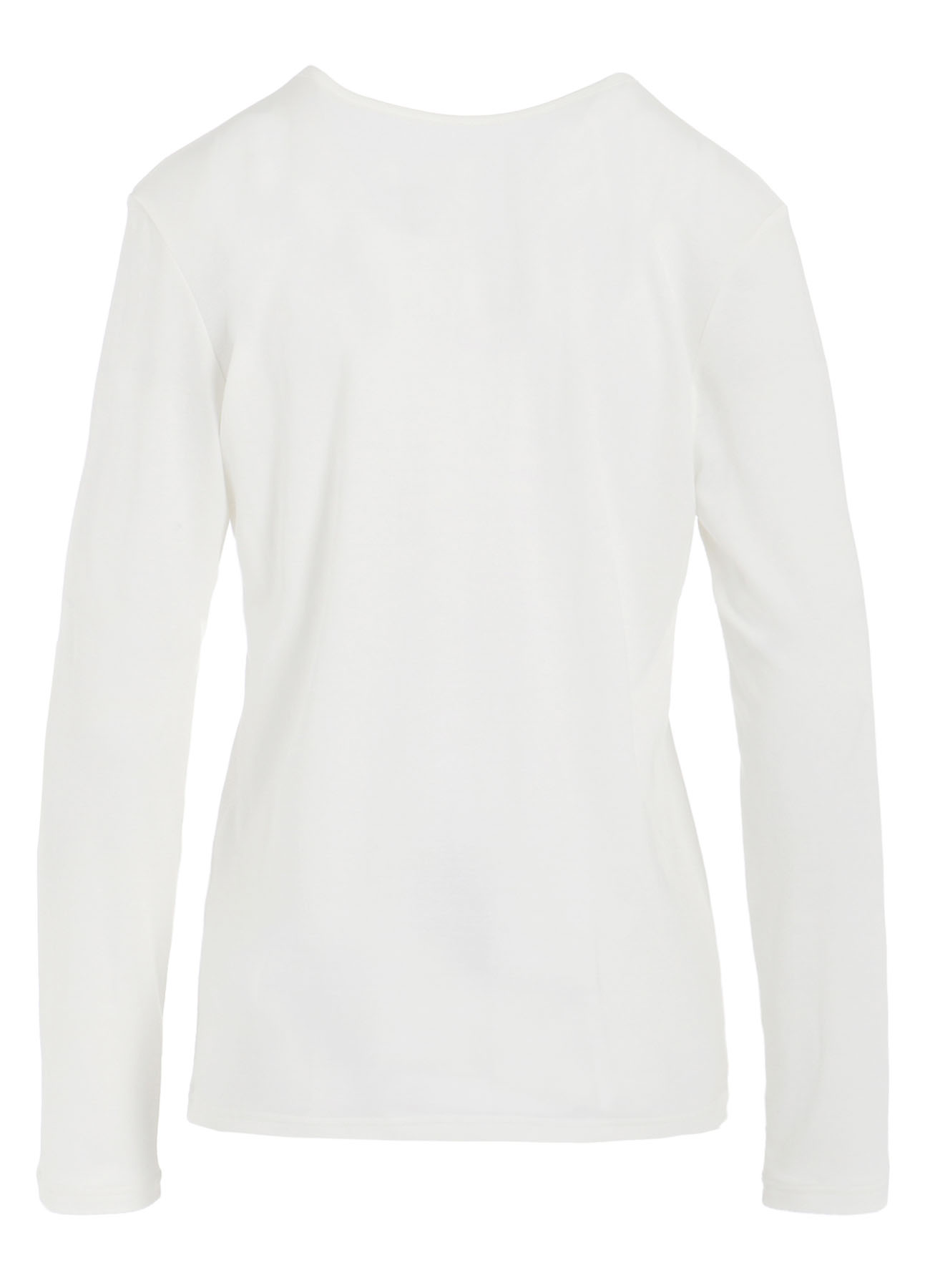 Y'S LOGO ROUND NECK LONG SLEEVE T