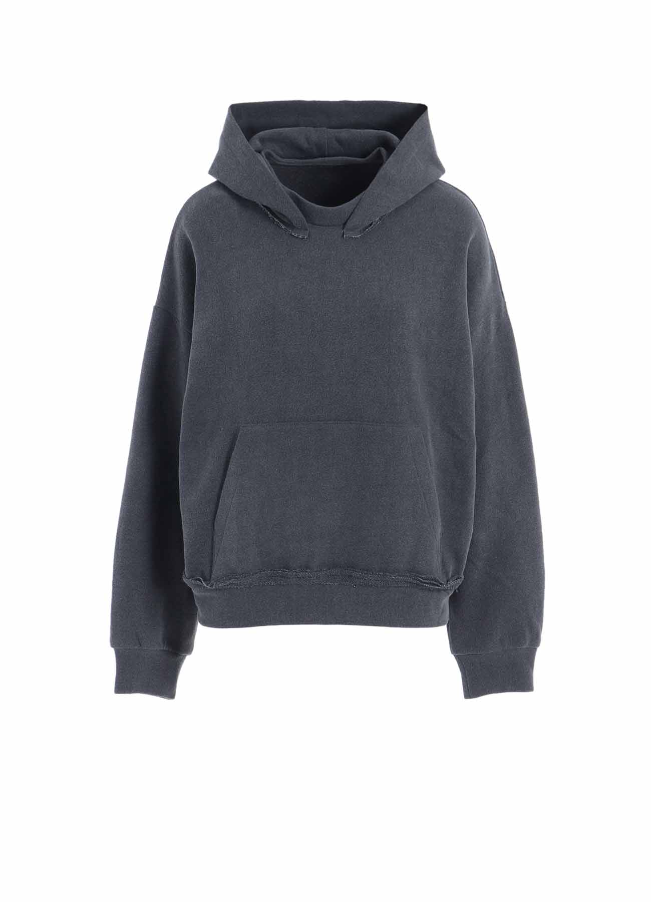 PIGMENT DYE FLEECE CROPPED HOODIE