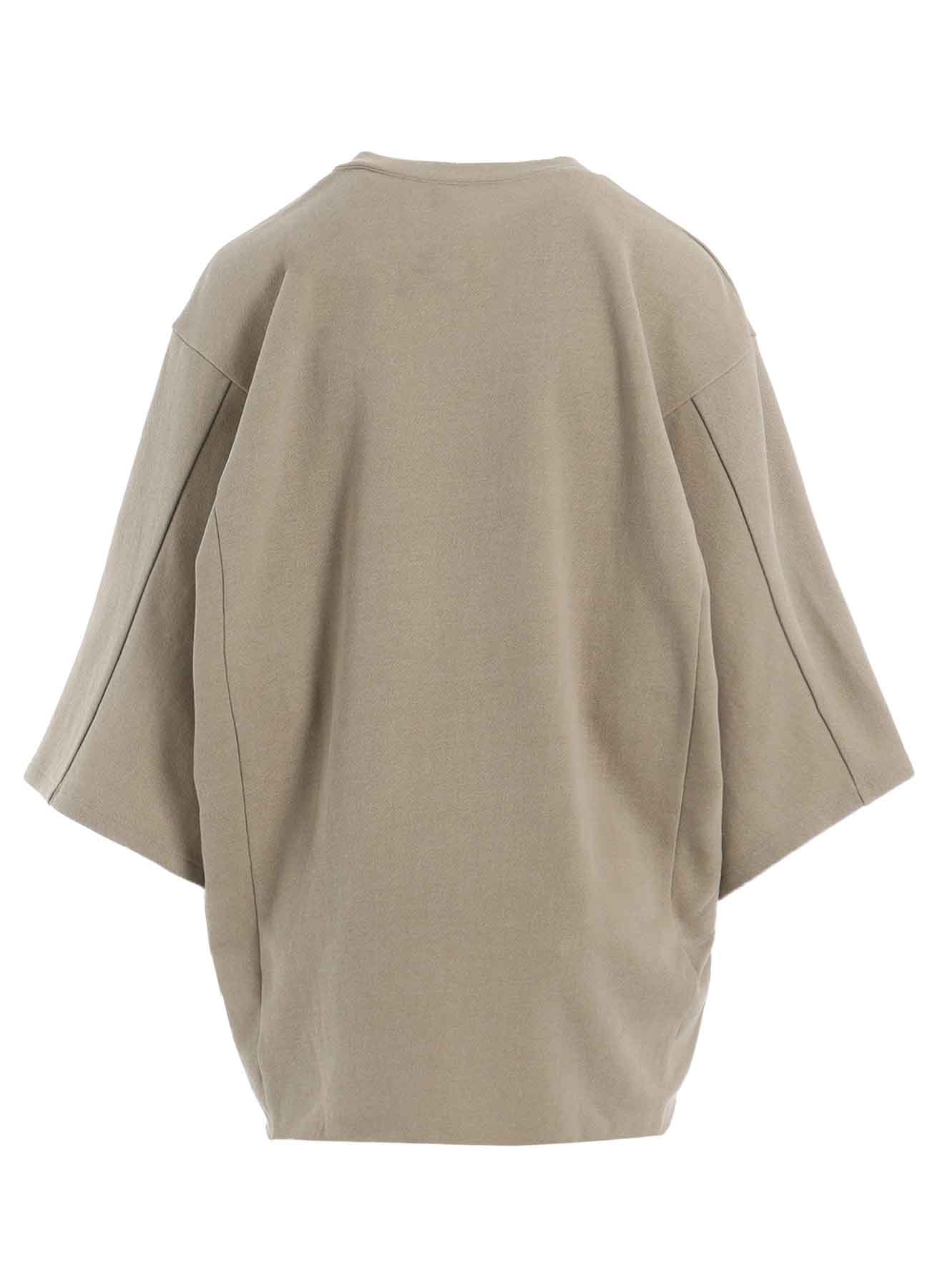 PIGMENT DYE FLEECE ARRANGED BIG PULLOVER