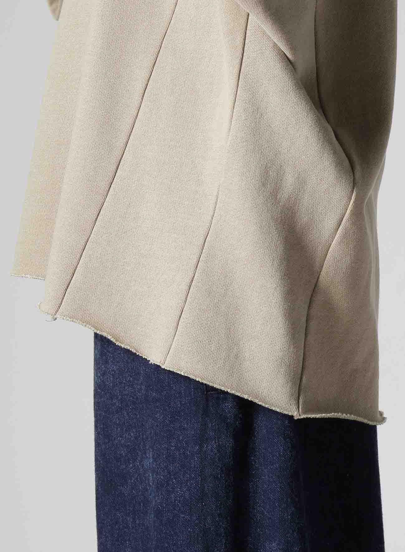 PIGMENT DYE FLEECE ARRANGED BIG PULLOVER