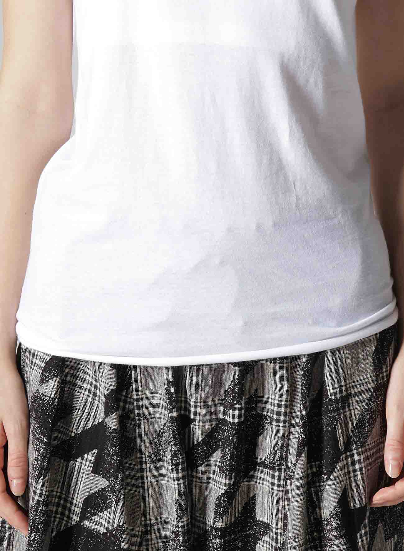 DRAPE DESIGN SHORT SLEEVE T