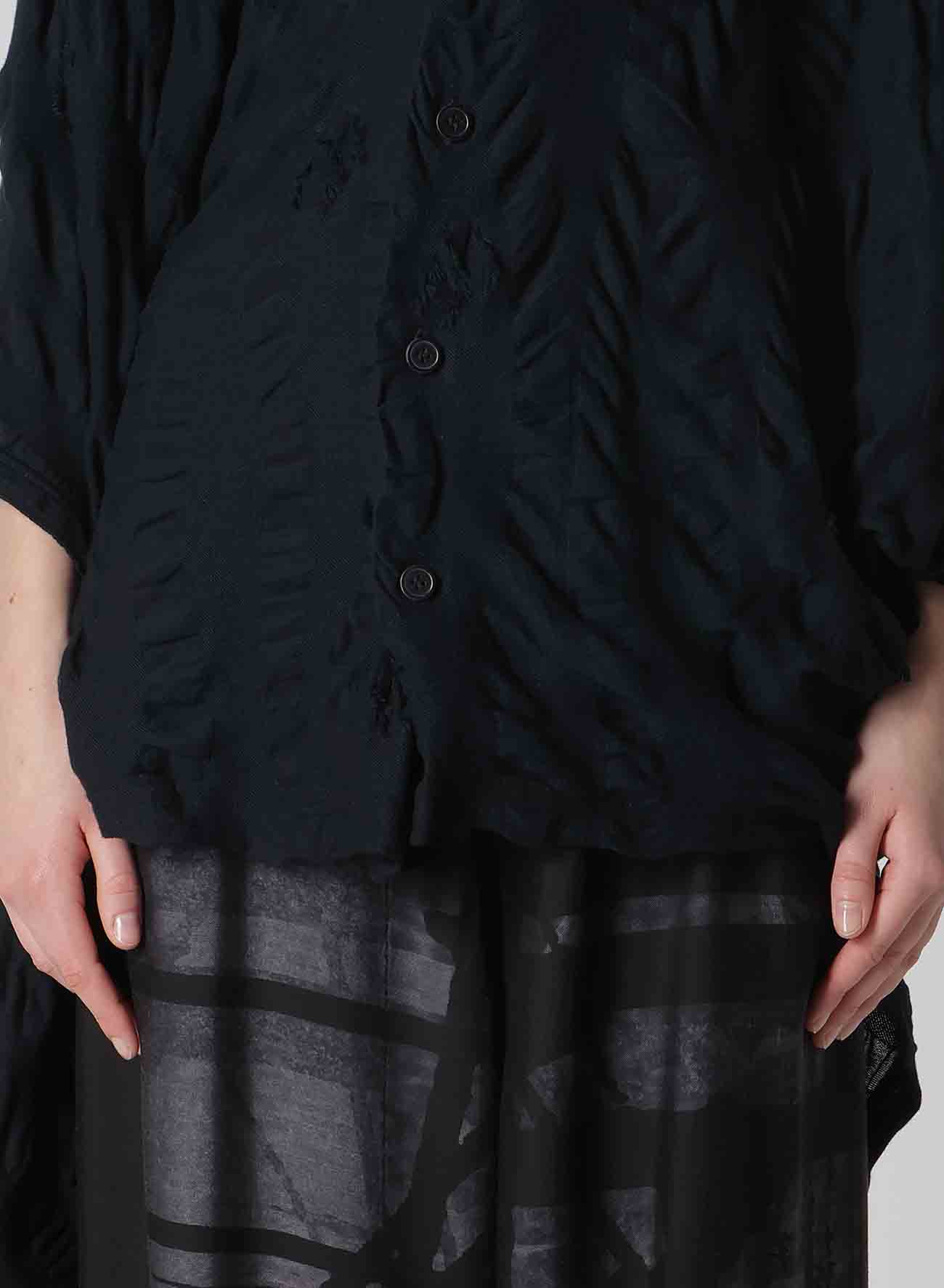 SQUARE CUT JQ ASYMMETRIC CARDIGAN