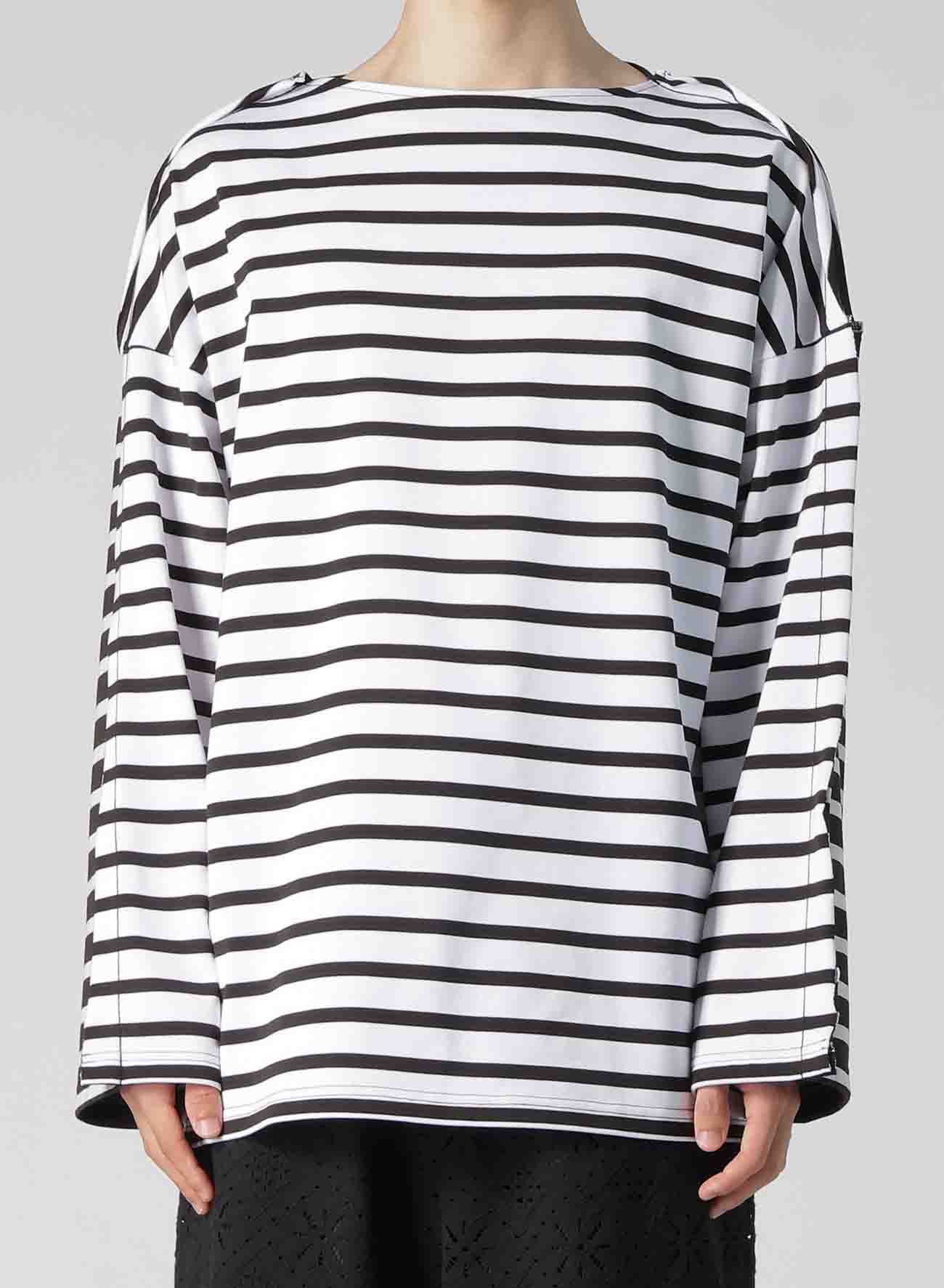 STRIPE PLAIN STITCH BIG T