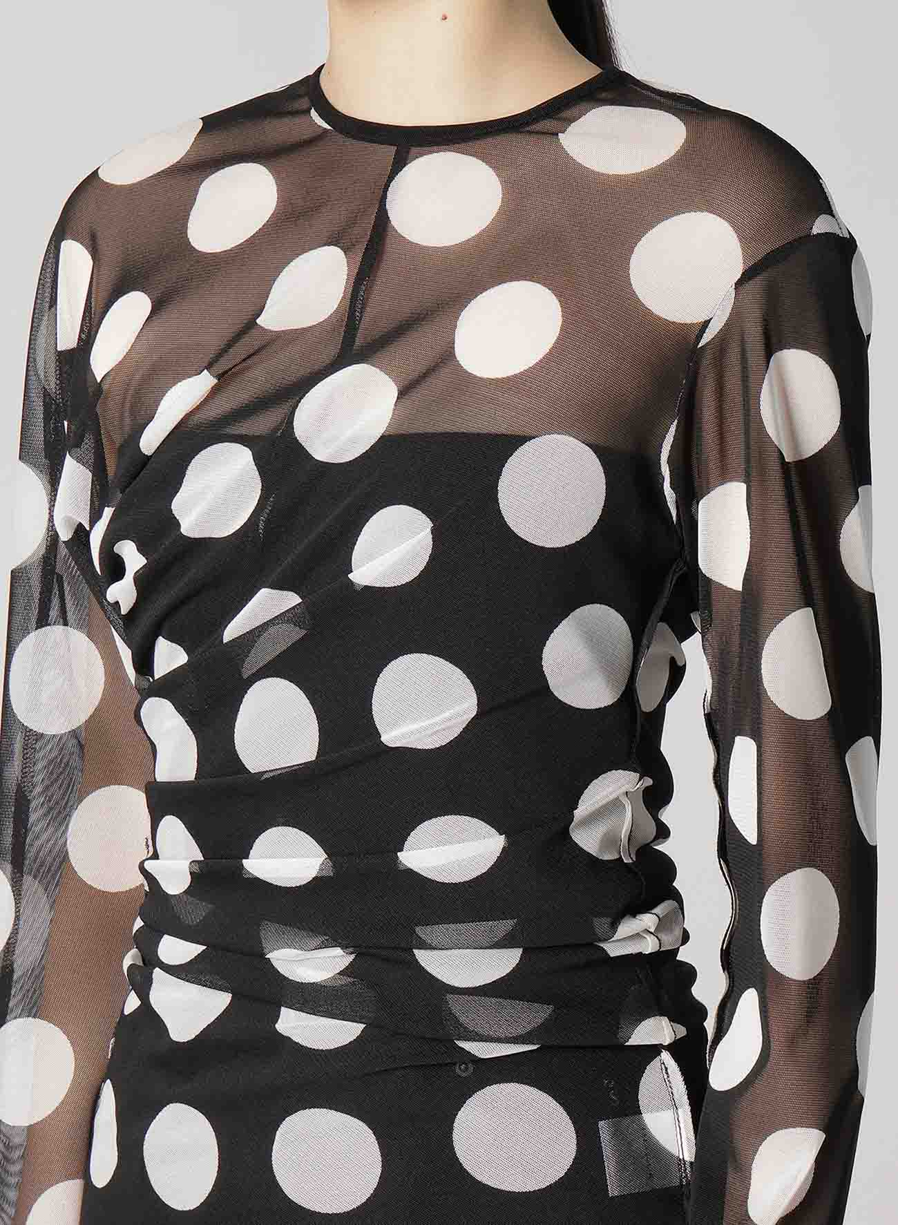 POLKA DOTS TULLE TWISTED T