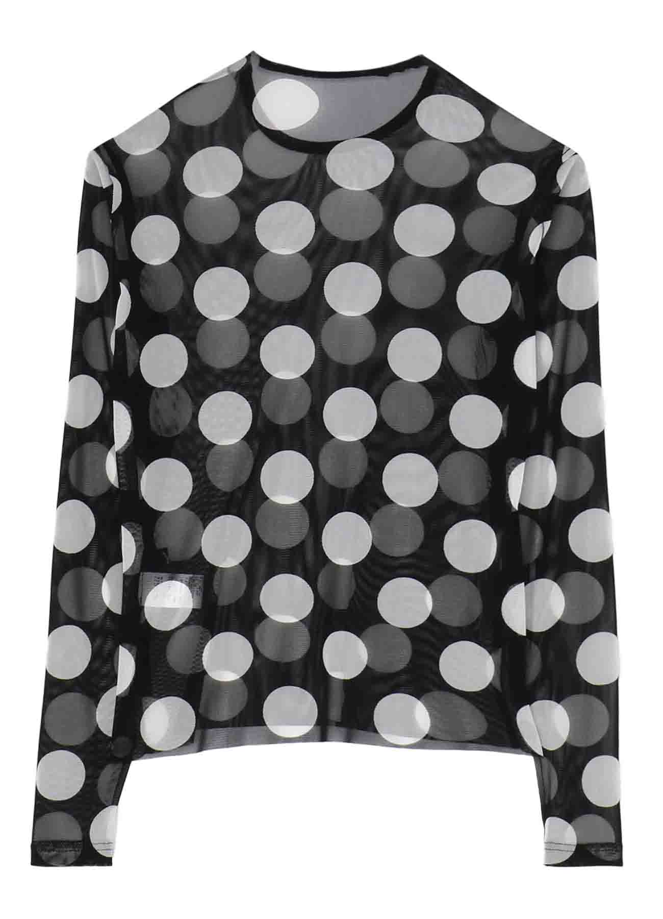 POLKA DOTS TULLE CREWNECK T