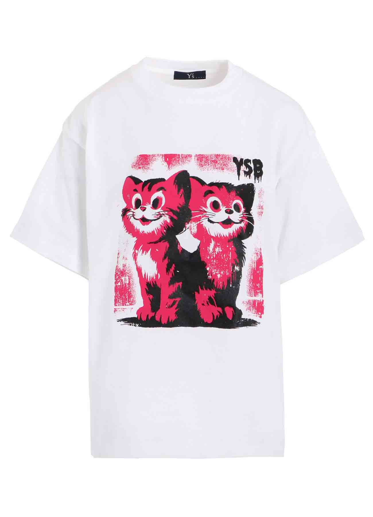 CAT PRINT T-SHIRT C