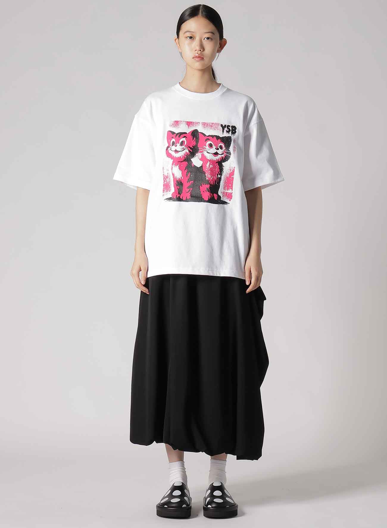 CAT PRINT T-SHIRT C