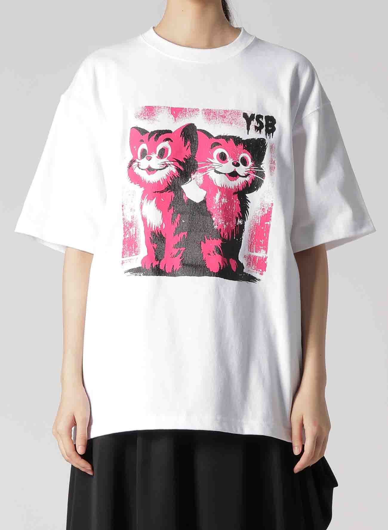 CAT PRINT T-SHIRT C