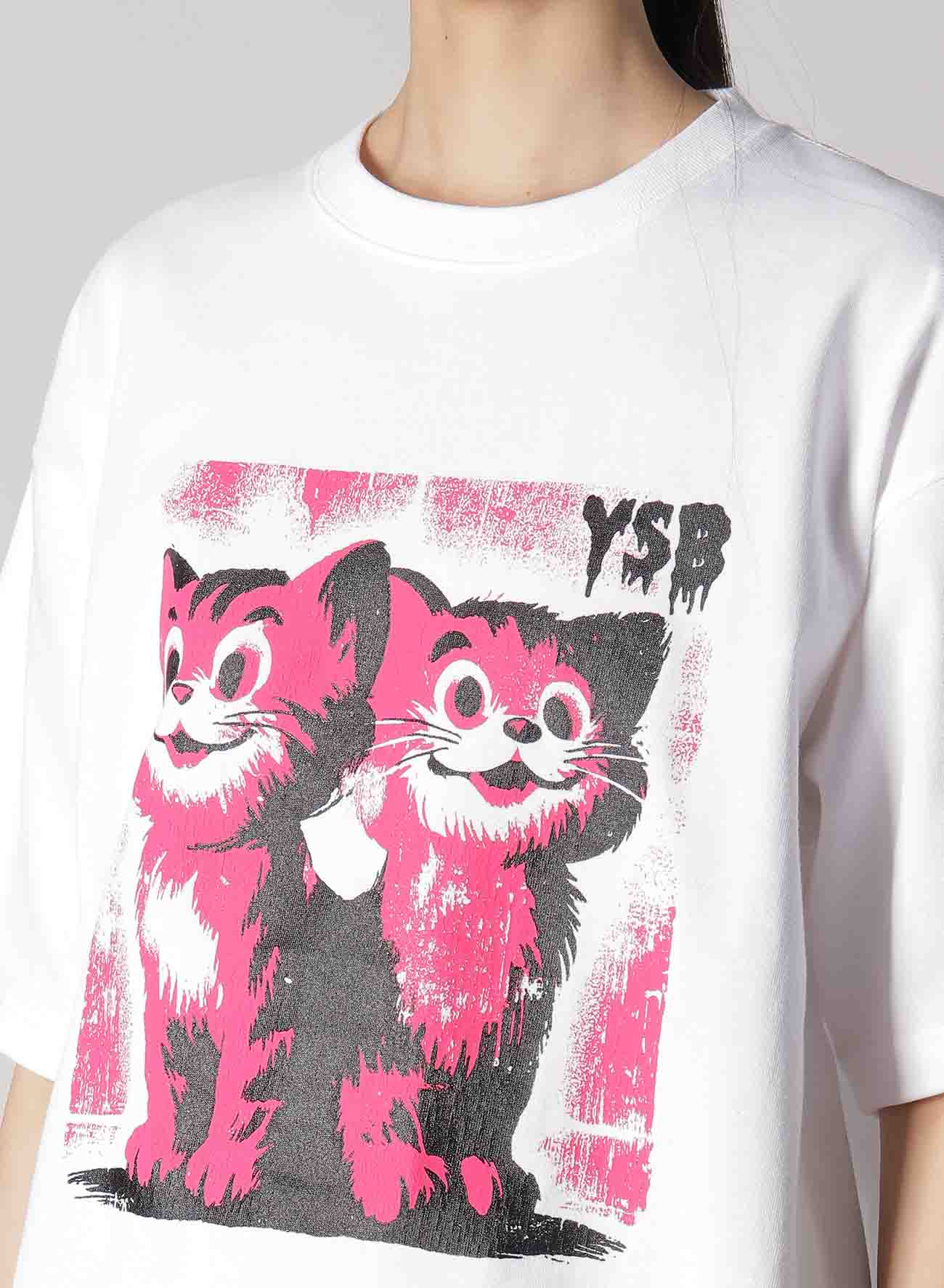 CAT PRINT T-SHIRT C