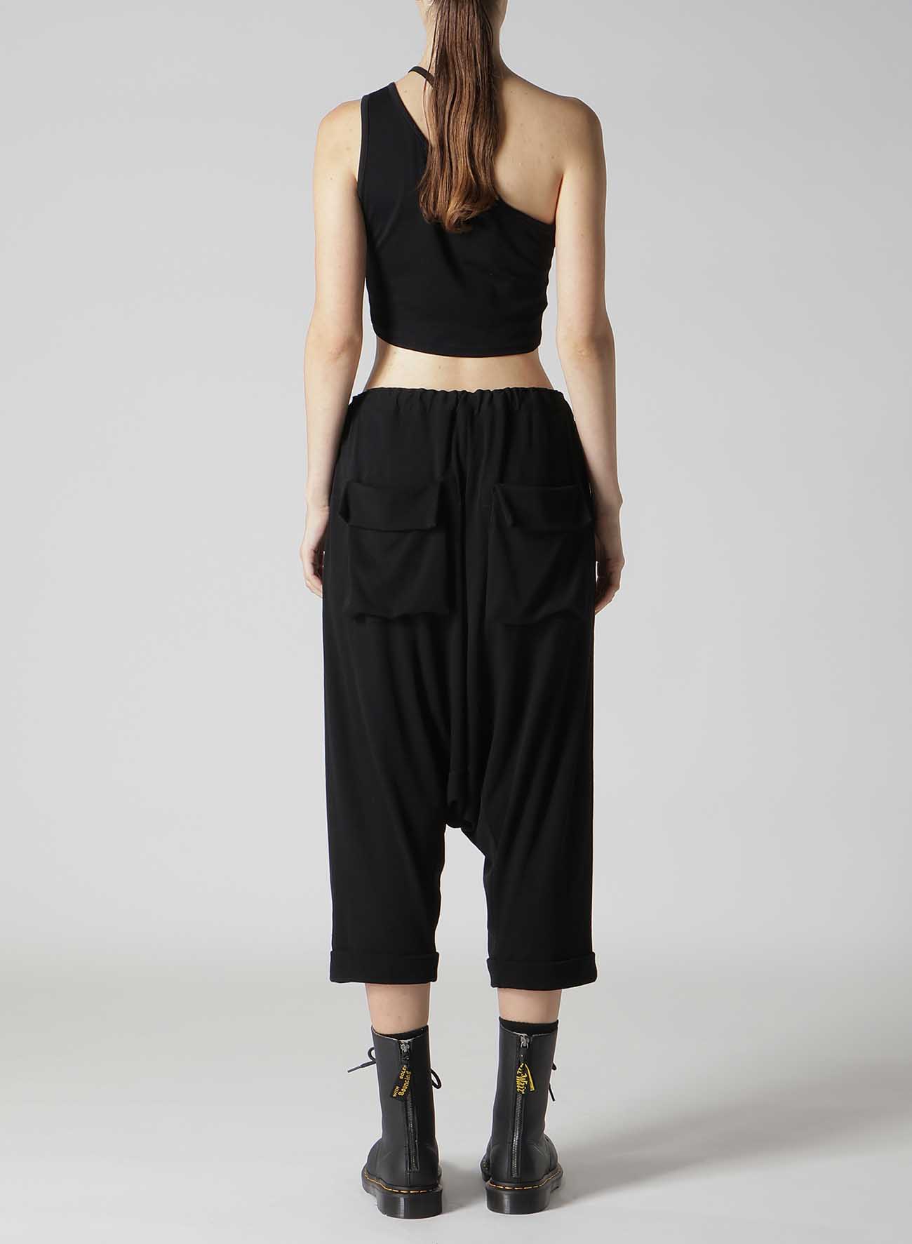 60/-HARD TWISTED MILANO RIB GUSSET SARROUEL PANTS