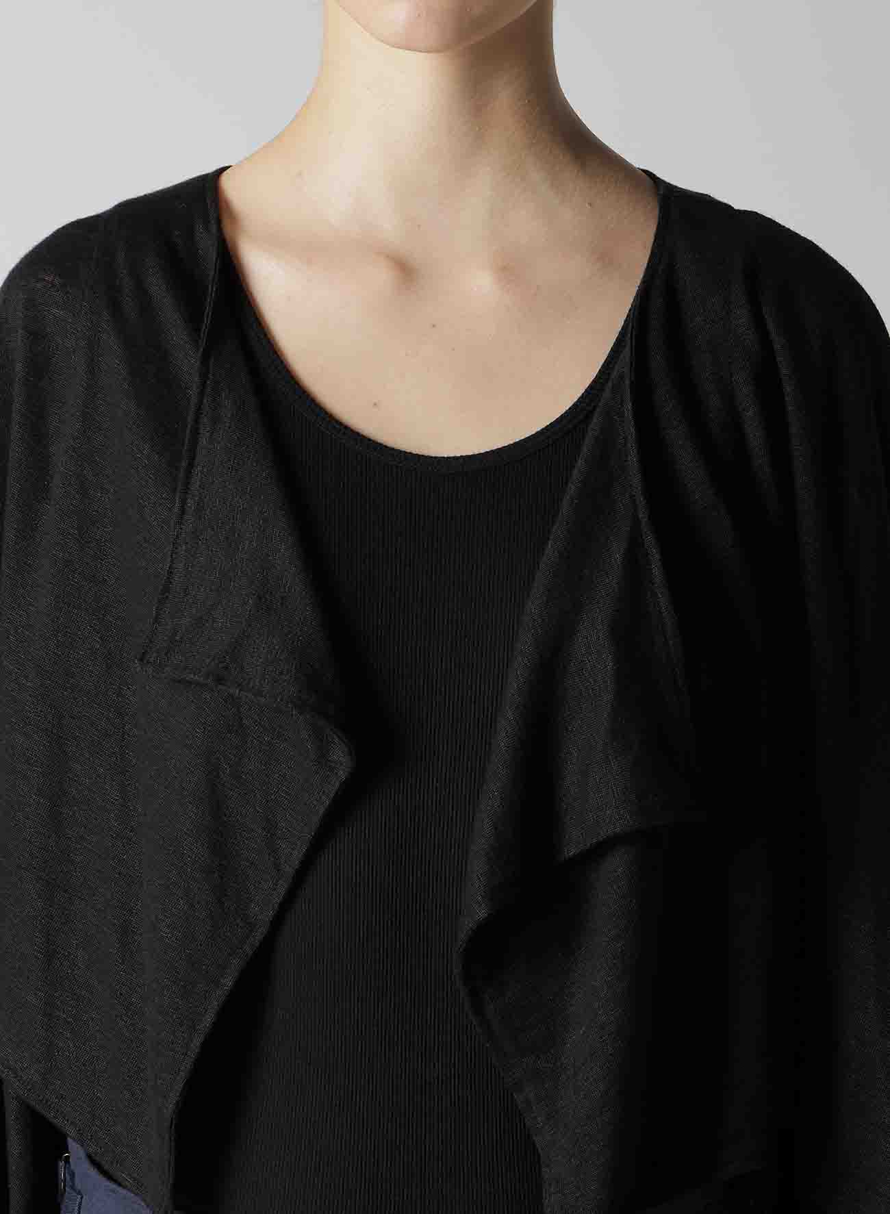 LINEN JERSEY BOLERO CARDIGAN