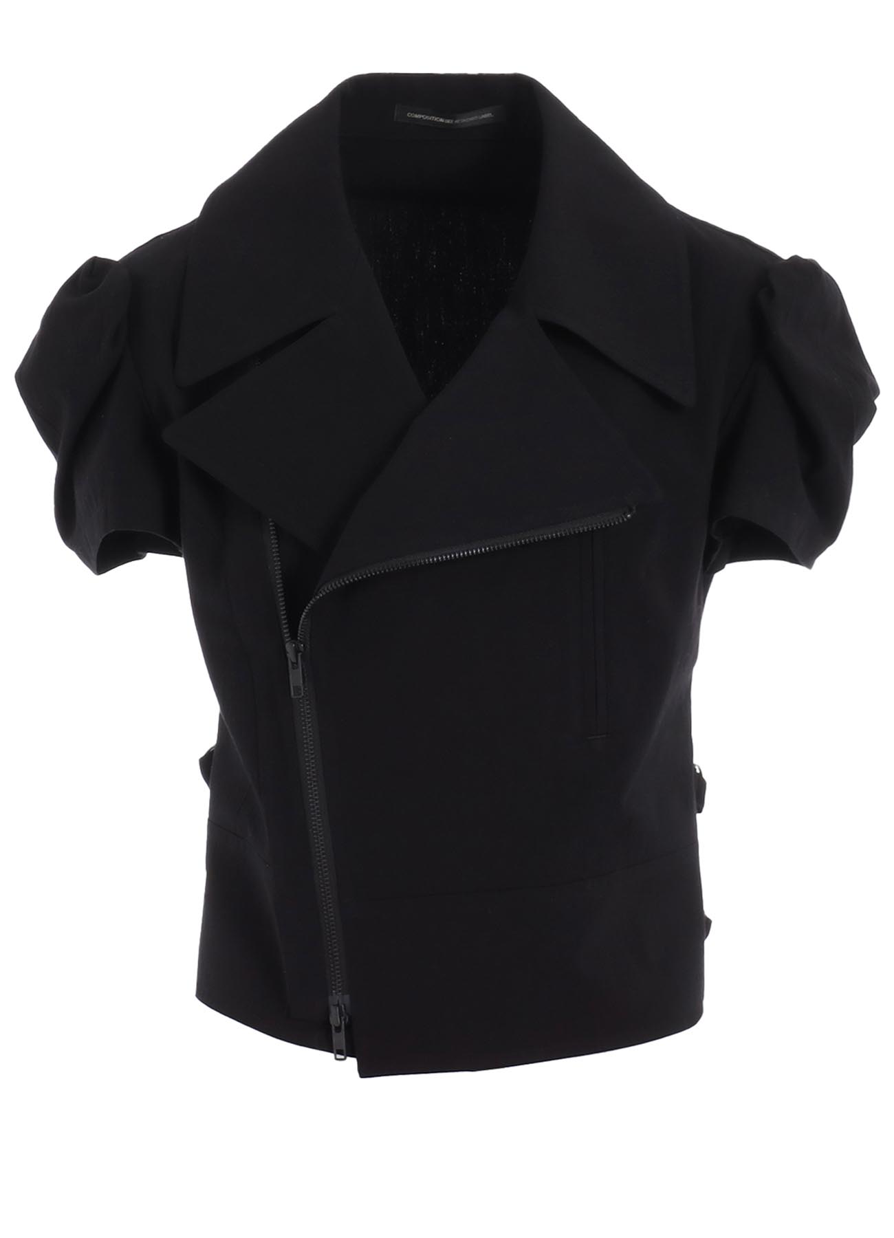 C/RY INTERWEAVE CROSS SHORT SLEEVE MOTO JACKET