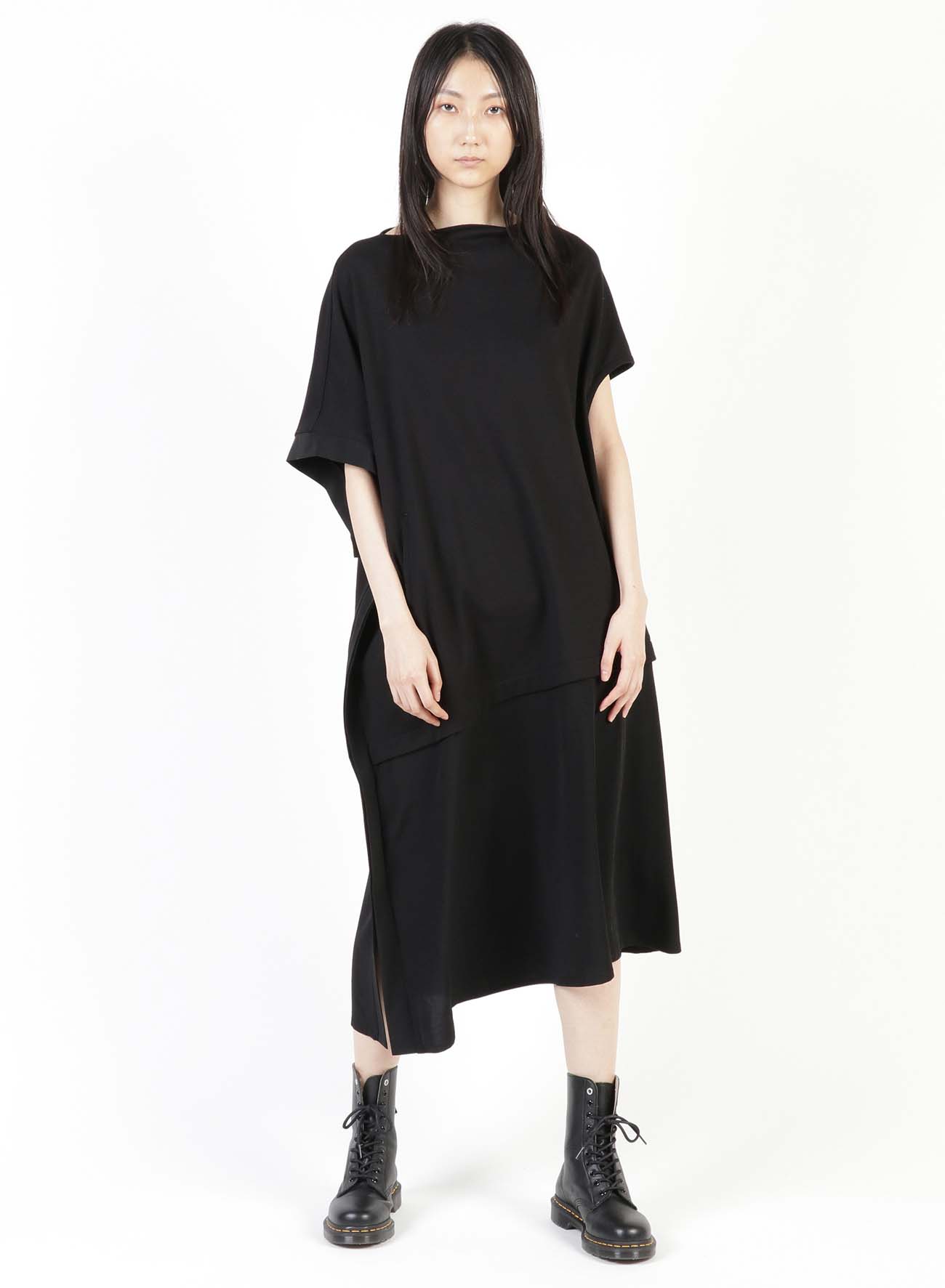 TRIACETATE POLYESTER de CHINE BIAS CUT AND SEW COMBINATION